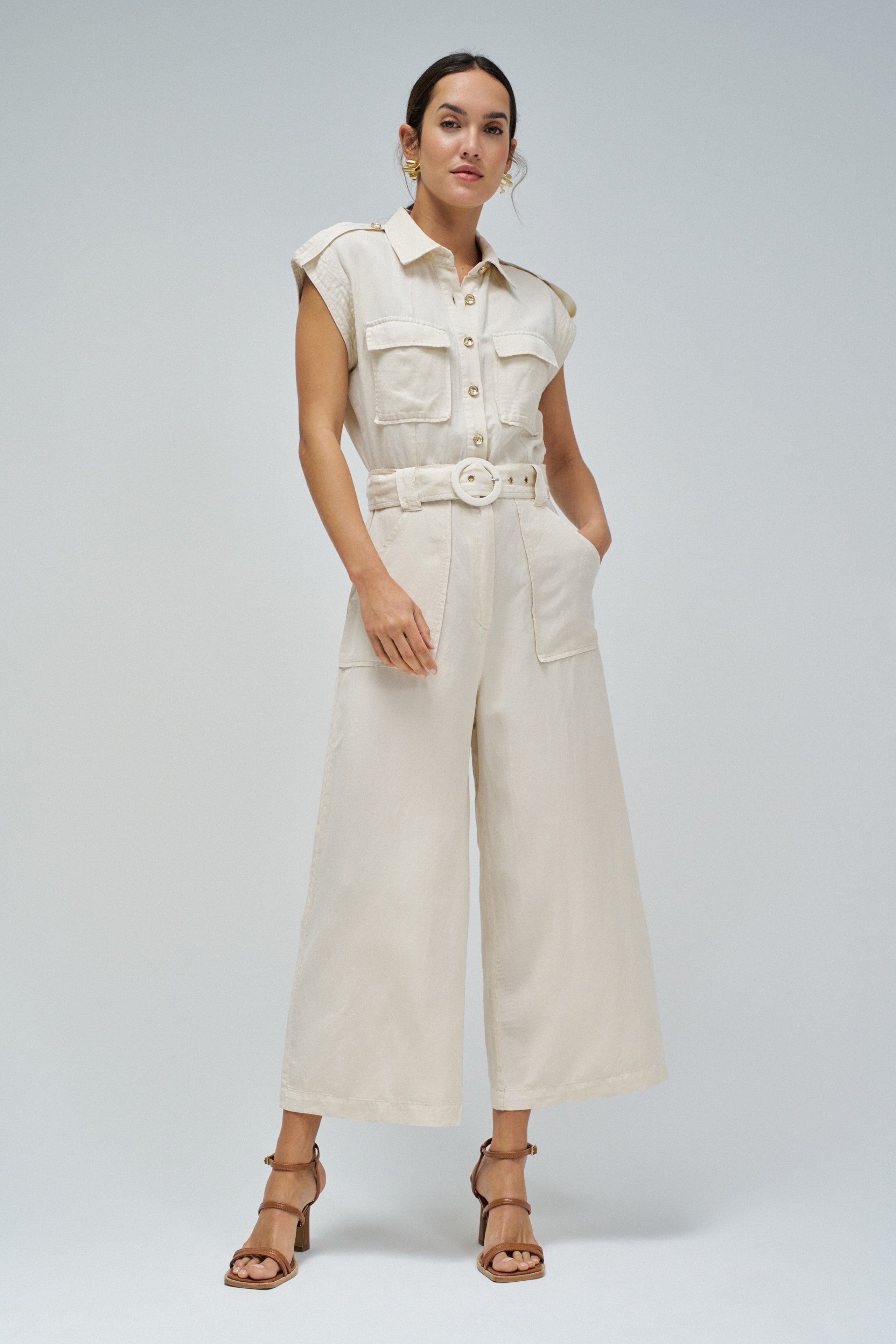 Overall Lightdenim in Beige medio V2 Overall Salsa Jeans