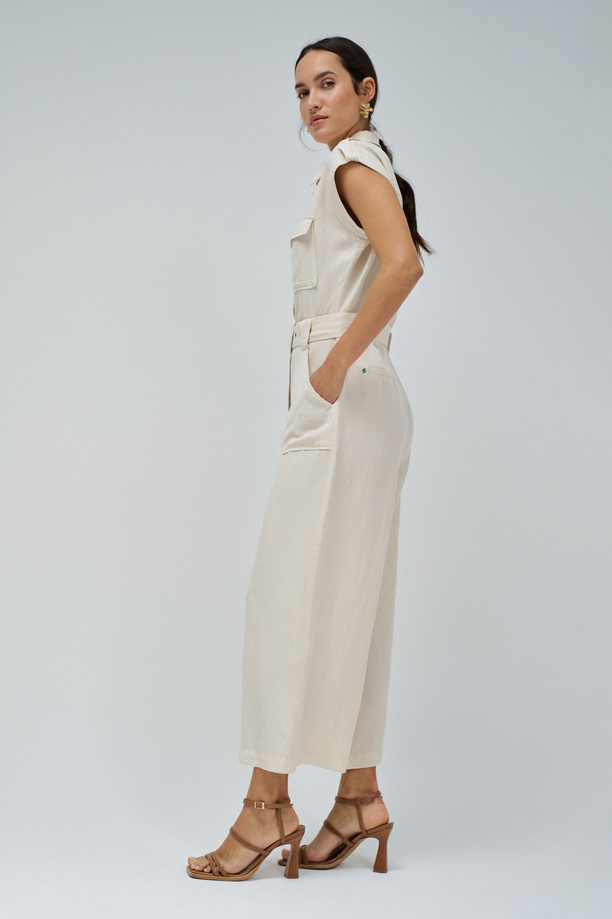 Overall Lightdenim in Beige medio V2 Overall Salsa Jeans