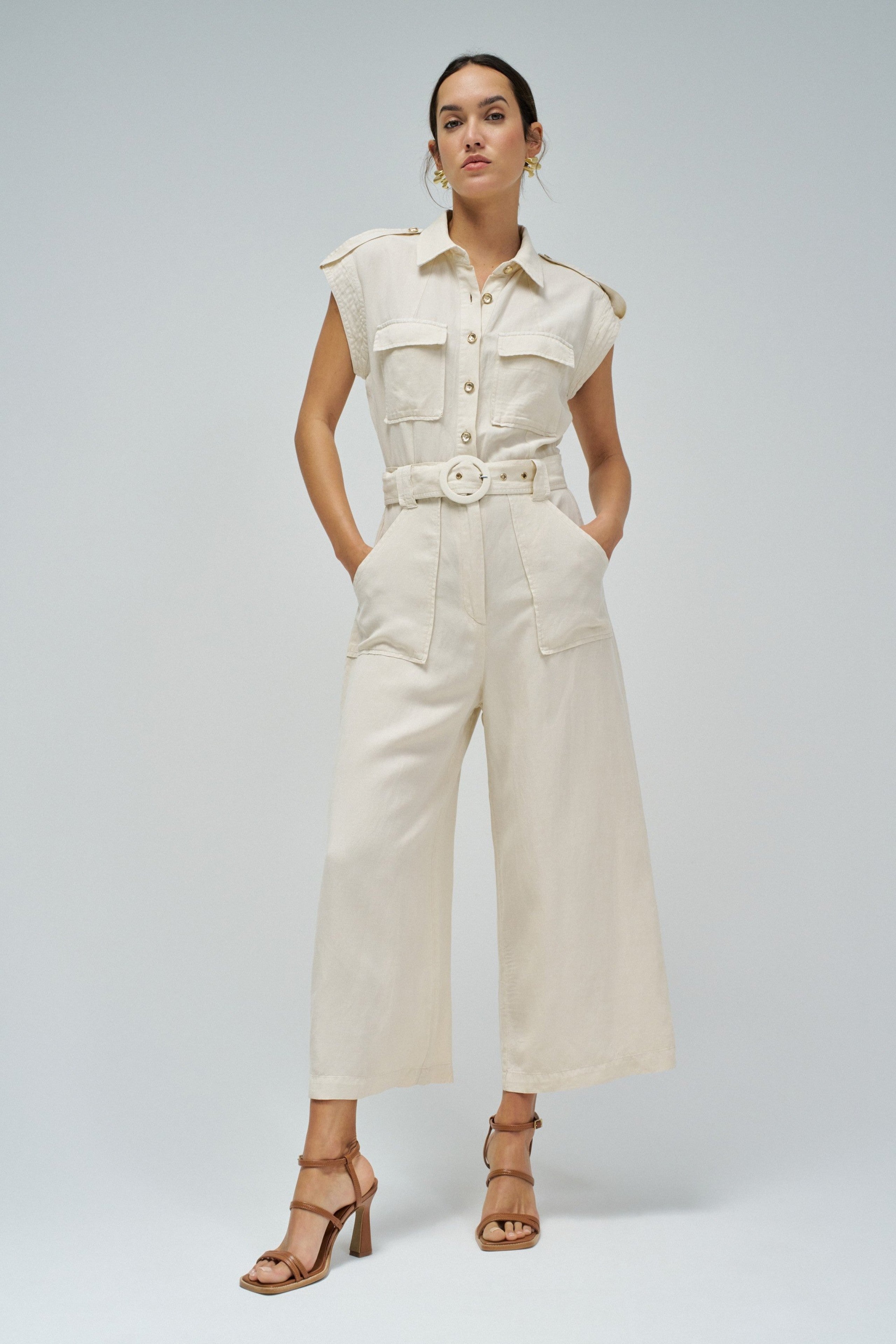Overall Lightdenim in Beige medio V2 Overall Salsa Jeans