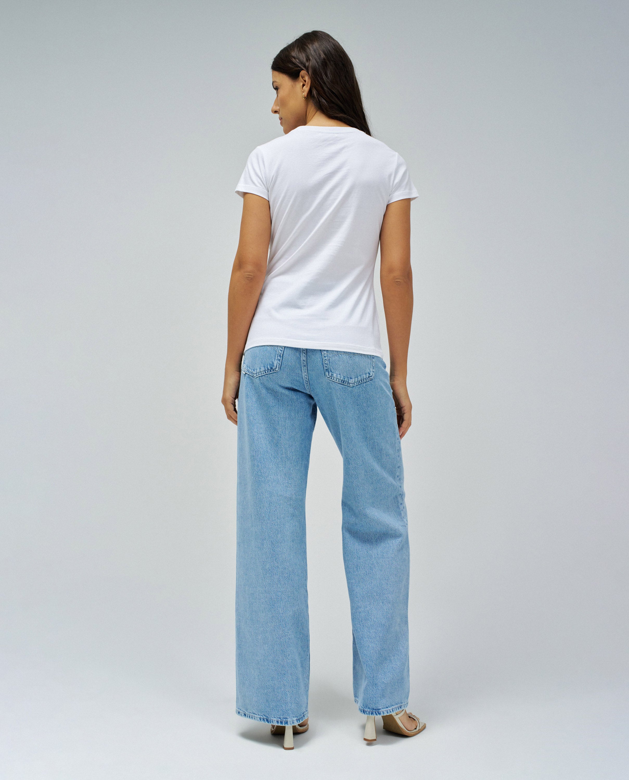 Maglietta grafica con stampa a fiori in bianco Magliette Salsa Jeans