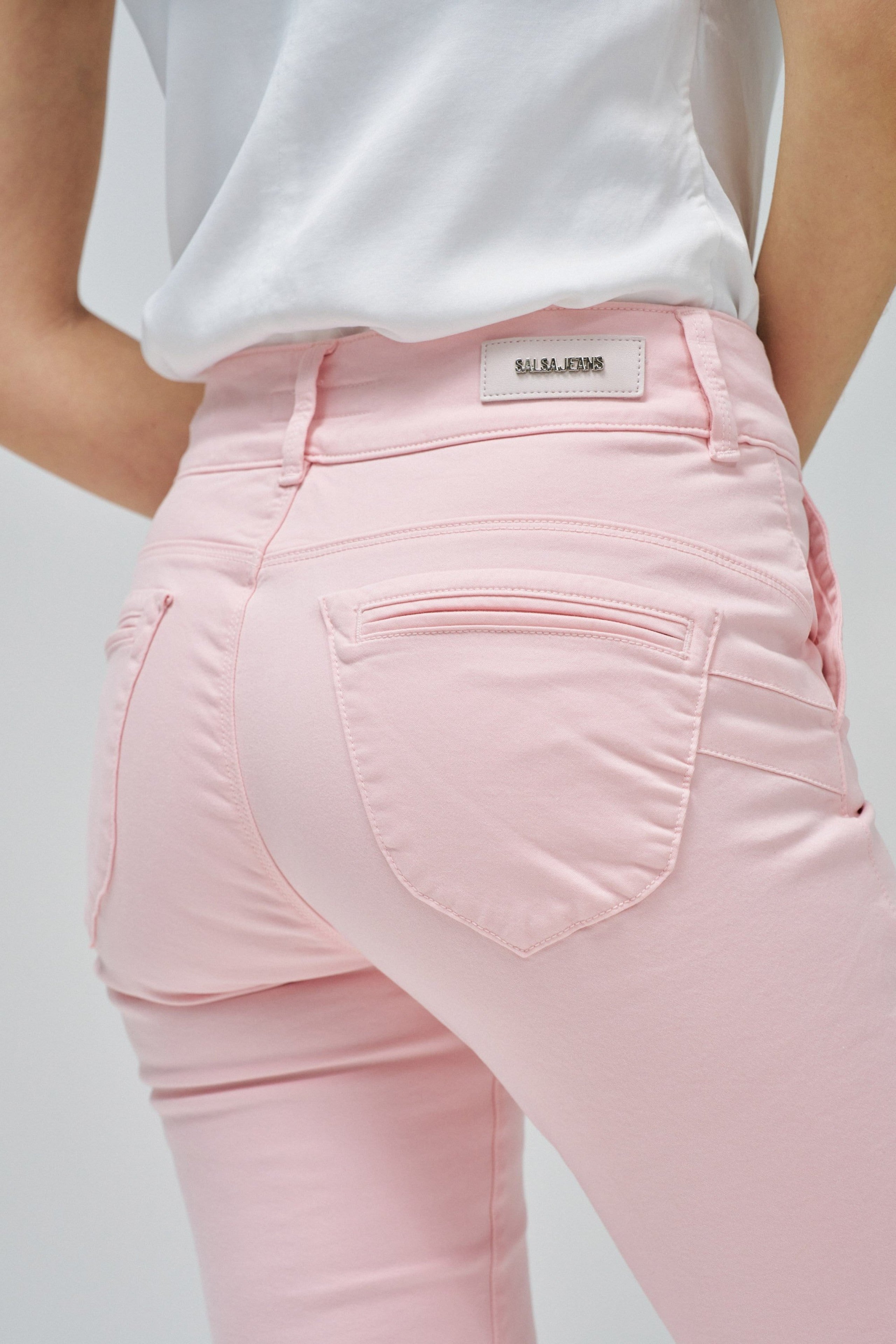 Secret Chino in rosa medio V1 Pantaloni Salsa Jeans