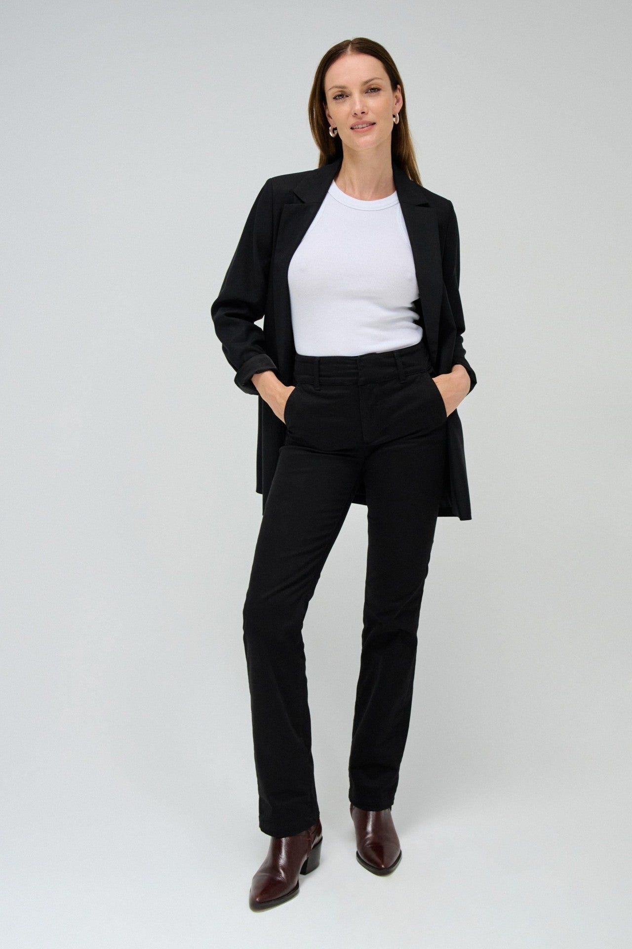 Secret Chino Straight in Nero Pantaloni Salsa Jeans