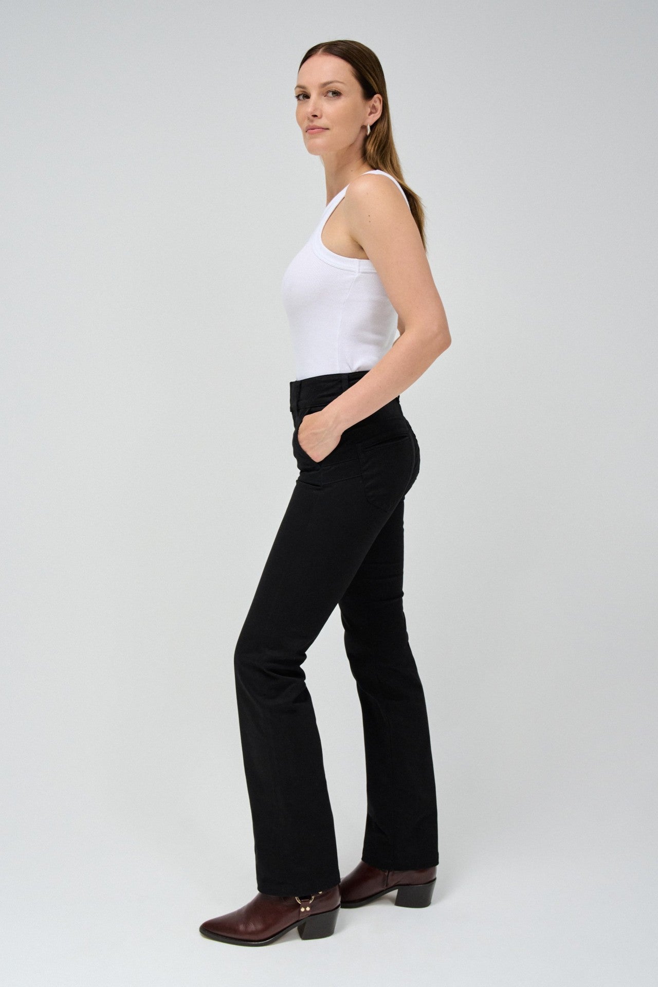 Secret Chino Straight in Nero Pantaloni Salsa Jeans