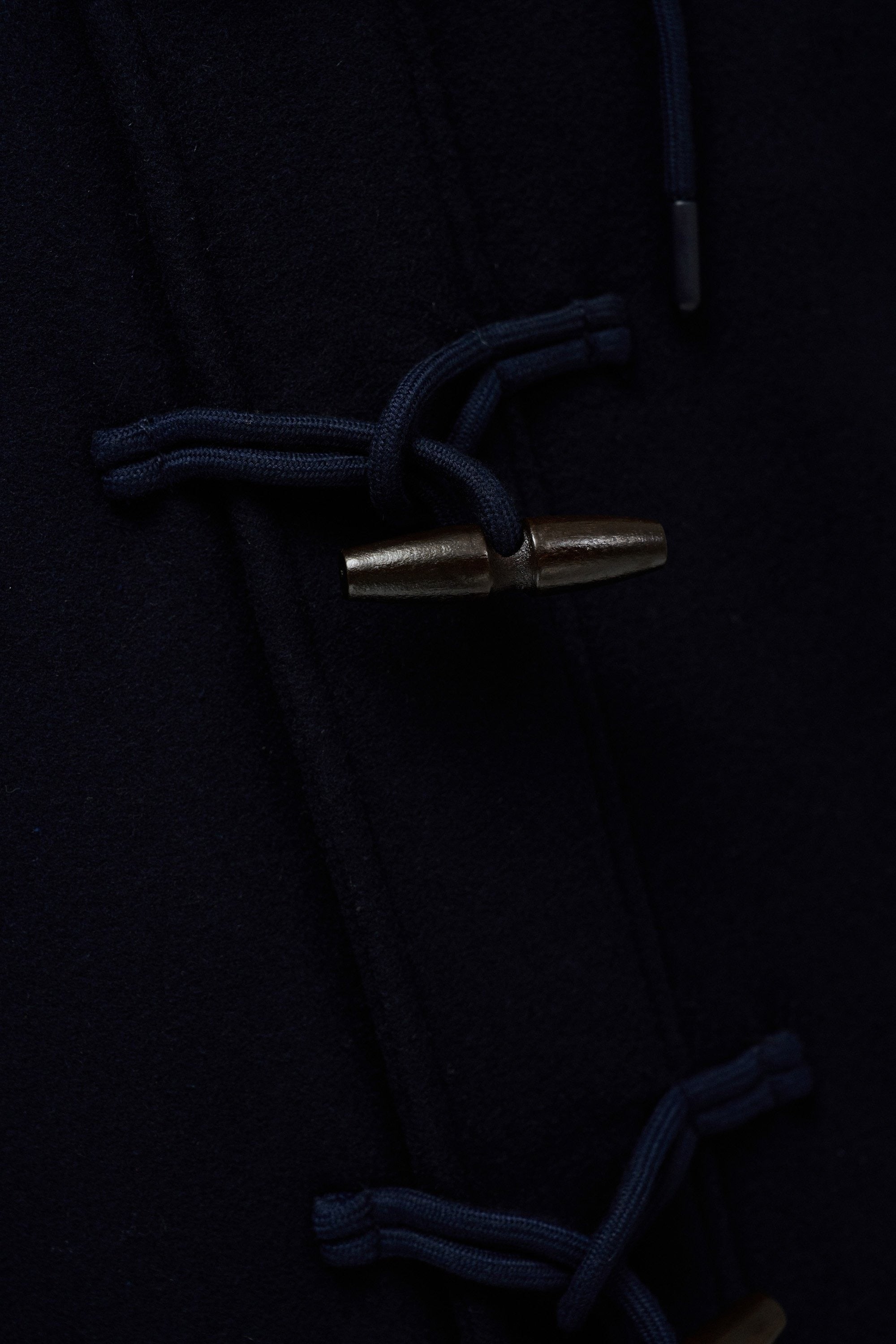 Duffle Coat in lana blu scuro Giacche Salsa Jeans