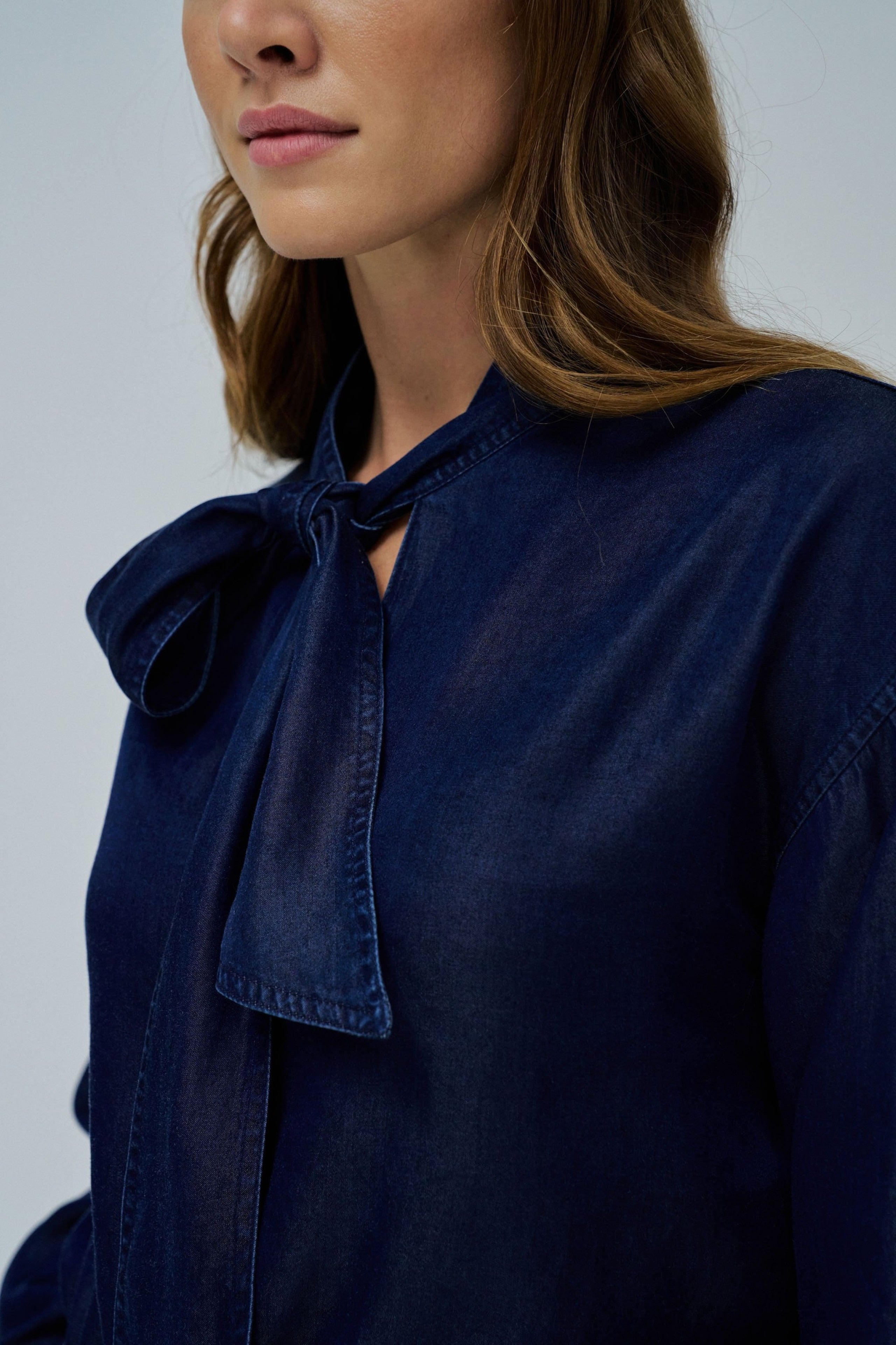 Camicetta con pizzo in lavaggio scuro Camicie Salsa Jeans