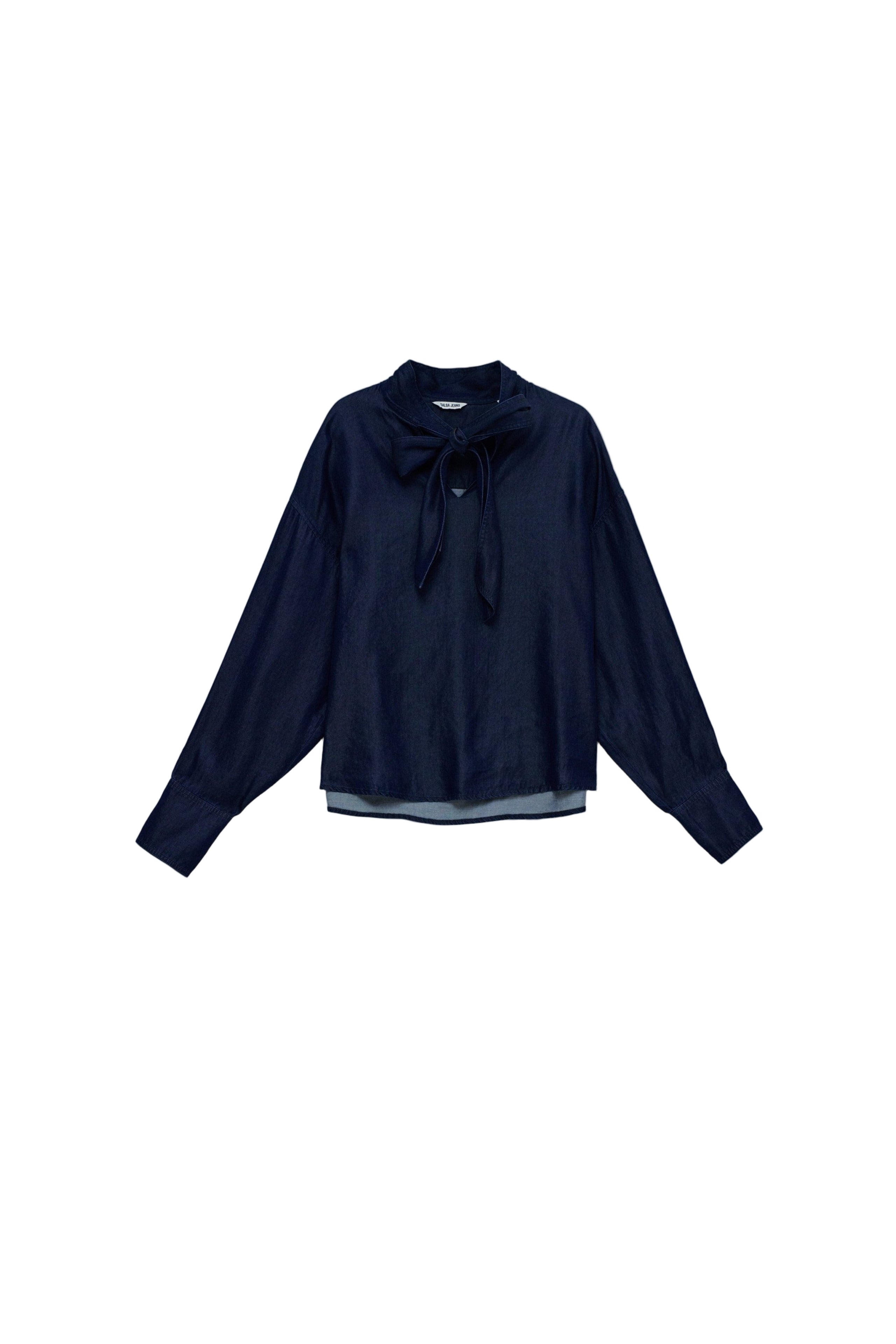 Camicetta con pizzo in lavaggio scuro Camicie Salsa Jeans