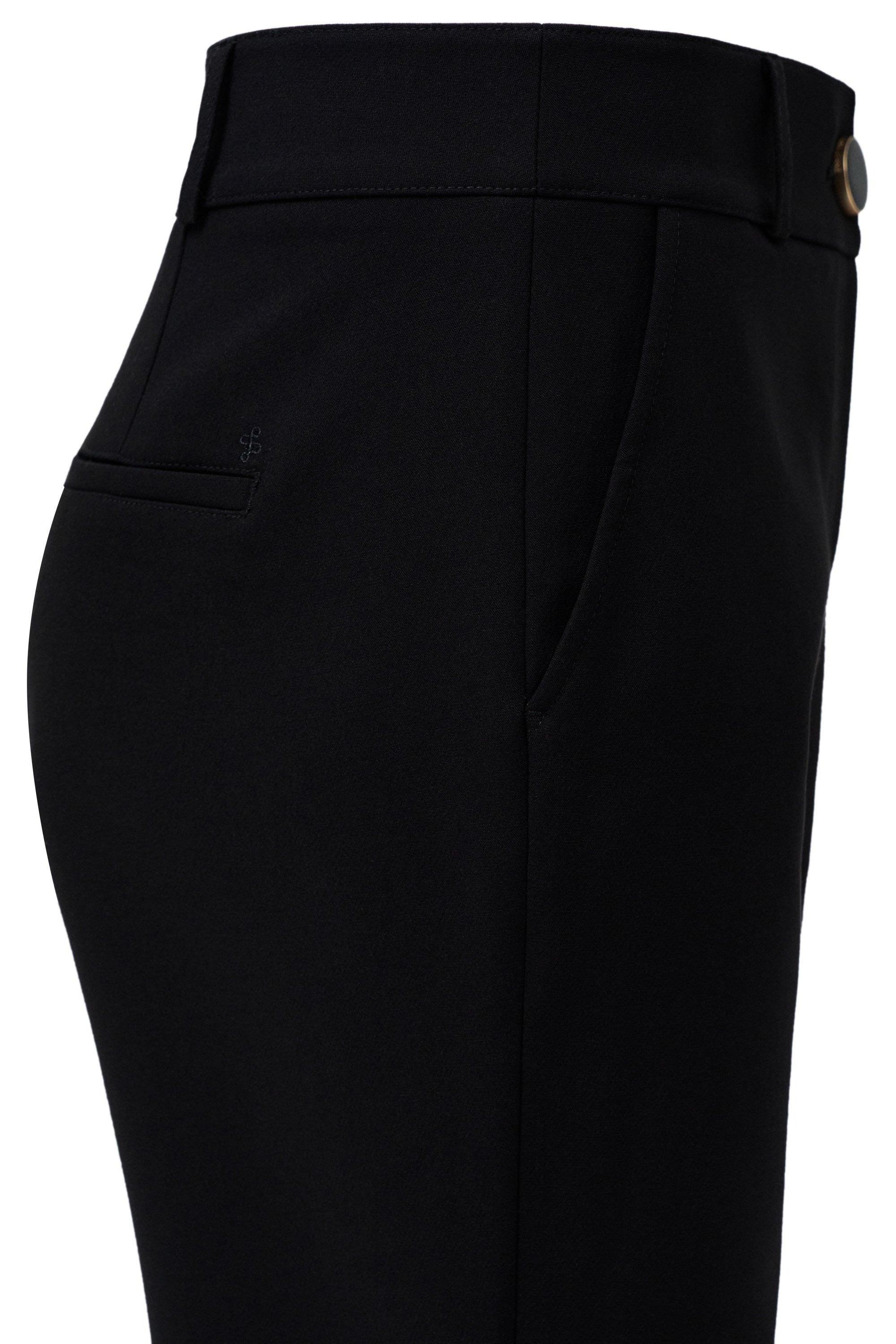 Chino basic a vita alta in nero Pantaloni Salsa Jeans