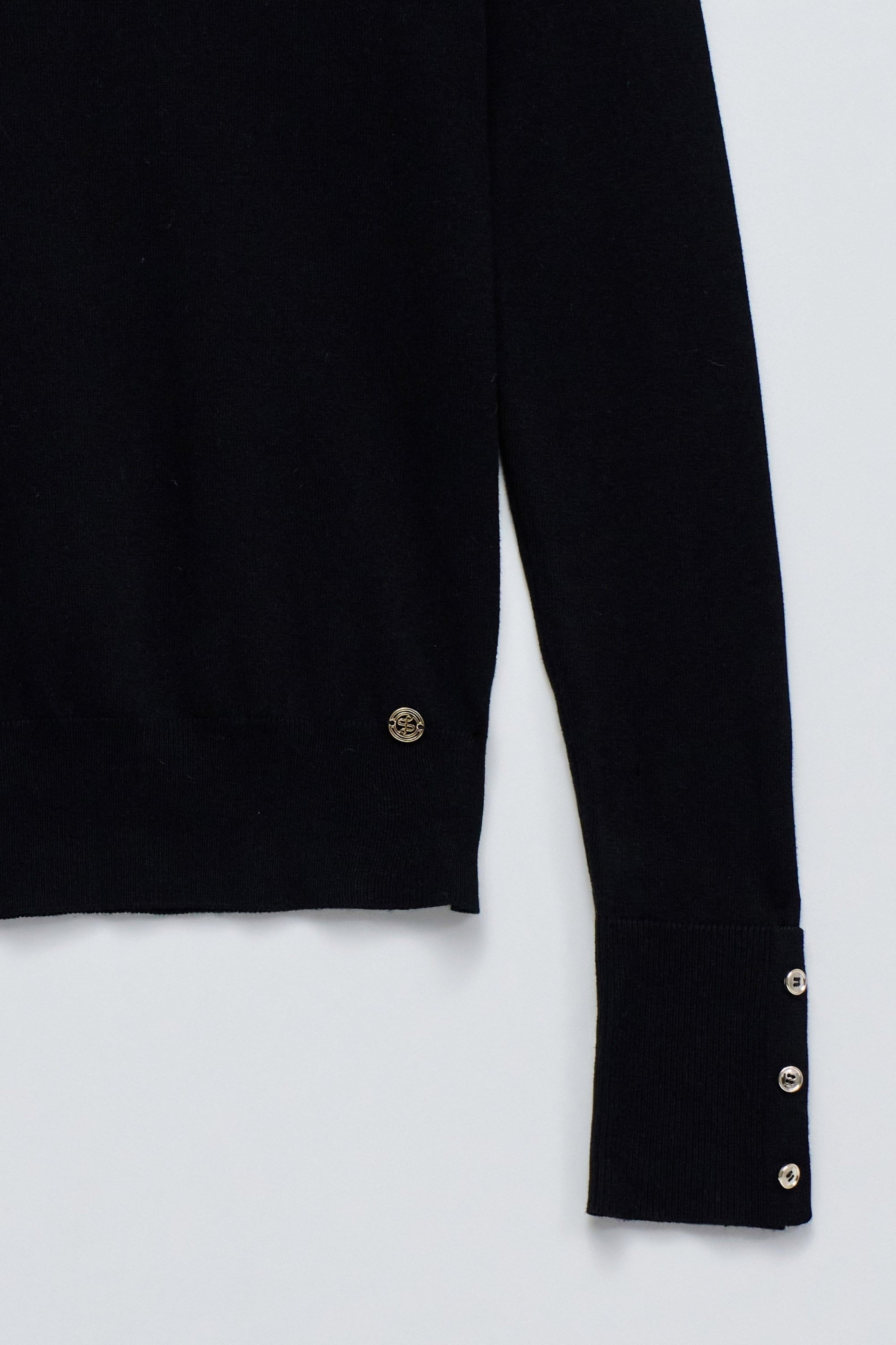 Basic a maniche lunghe in nero Maglioni Salsa Jeans