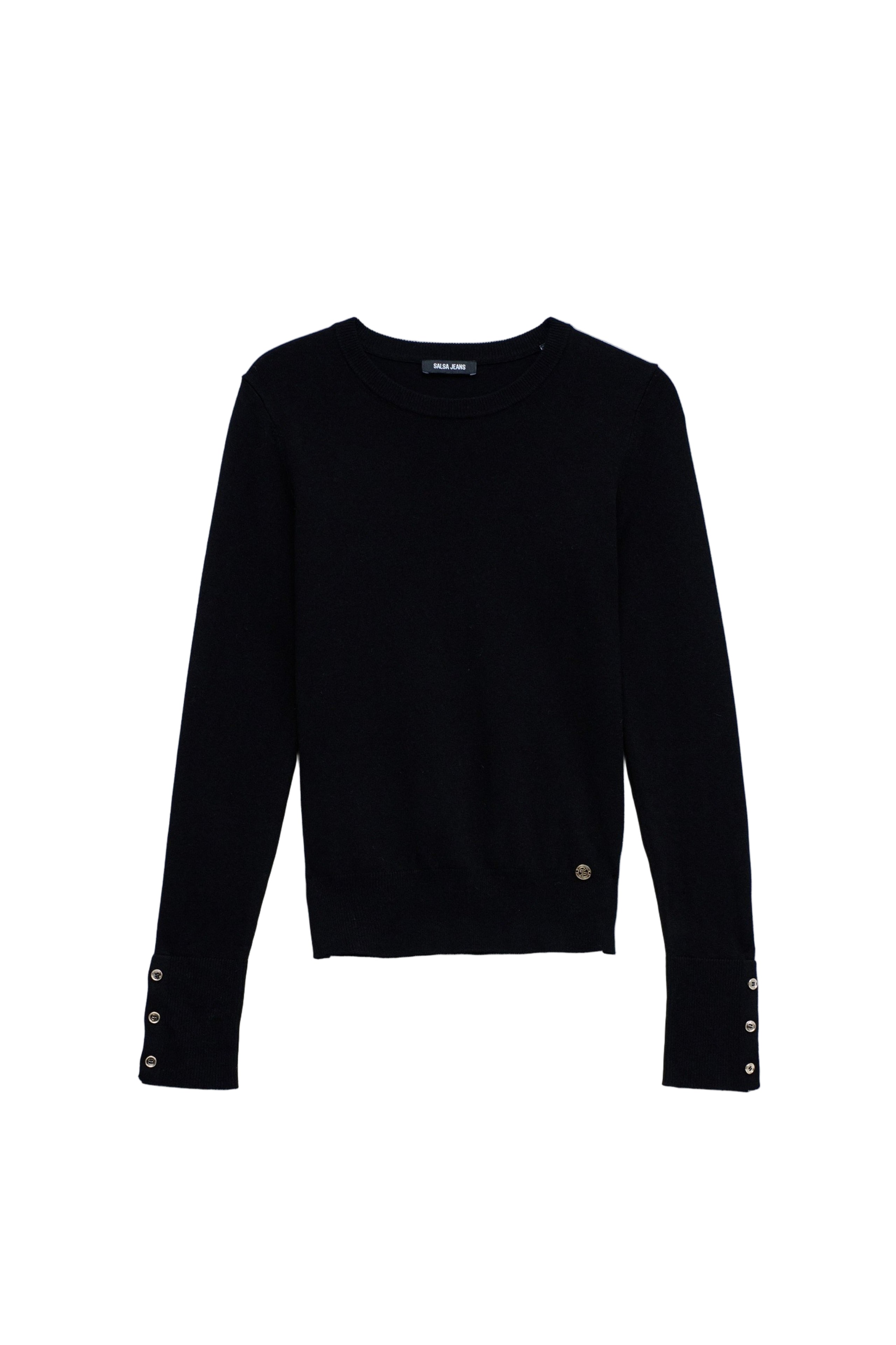 Basic a maniche lunghe in nero Maglioni Salsa Jeans