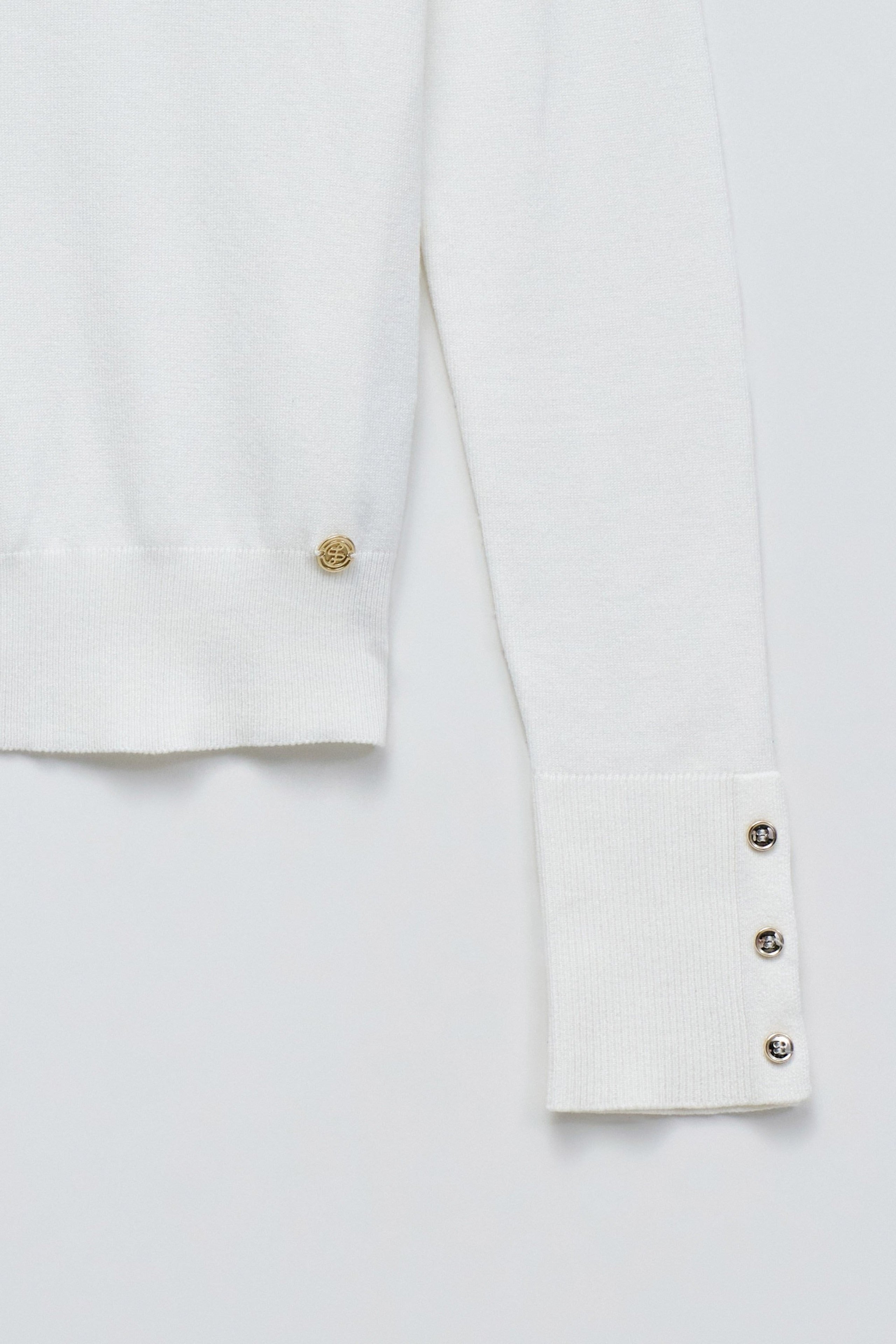 Basic a maniche lunghe in perle chiare Maglioni Salsa Jeans