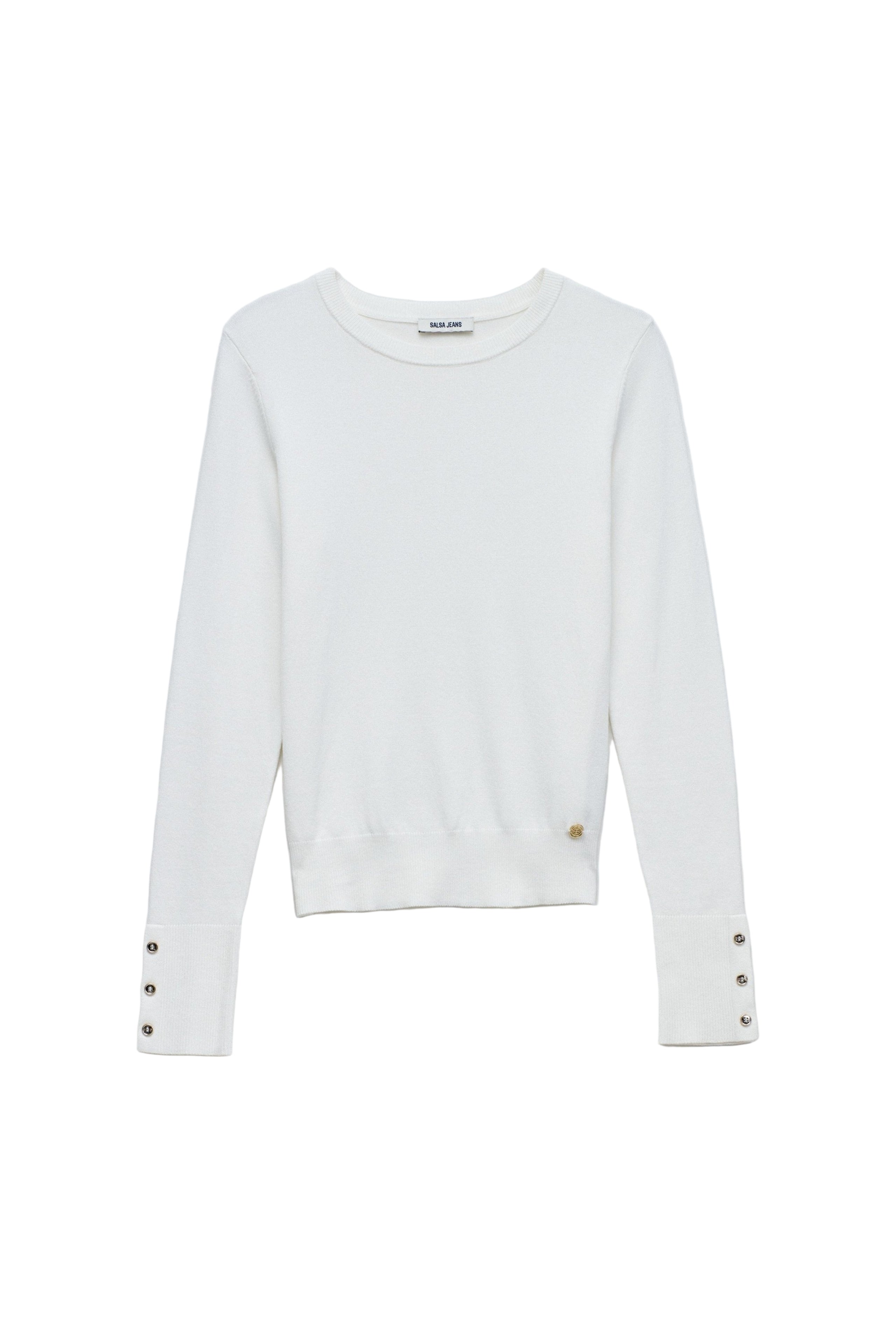 Basic a maniche lunghe in perle chiare Maglioni Salsa Jeans