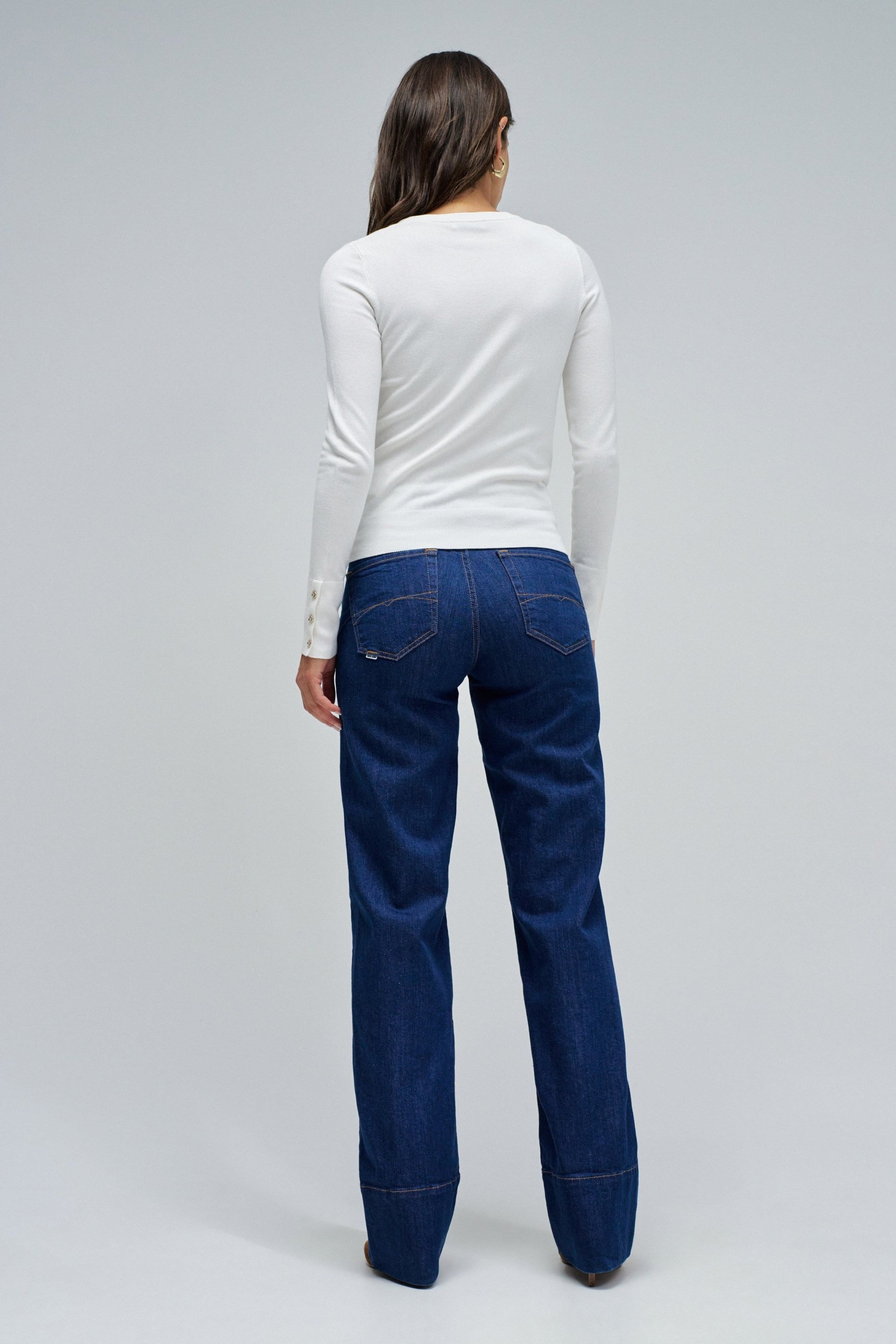 Basic a maniche lunghe in perle chiare Maglioni Salsa Jeans