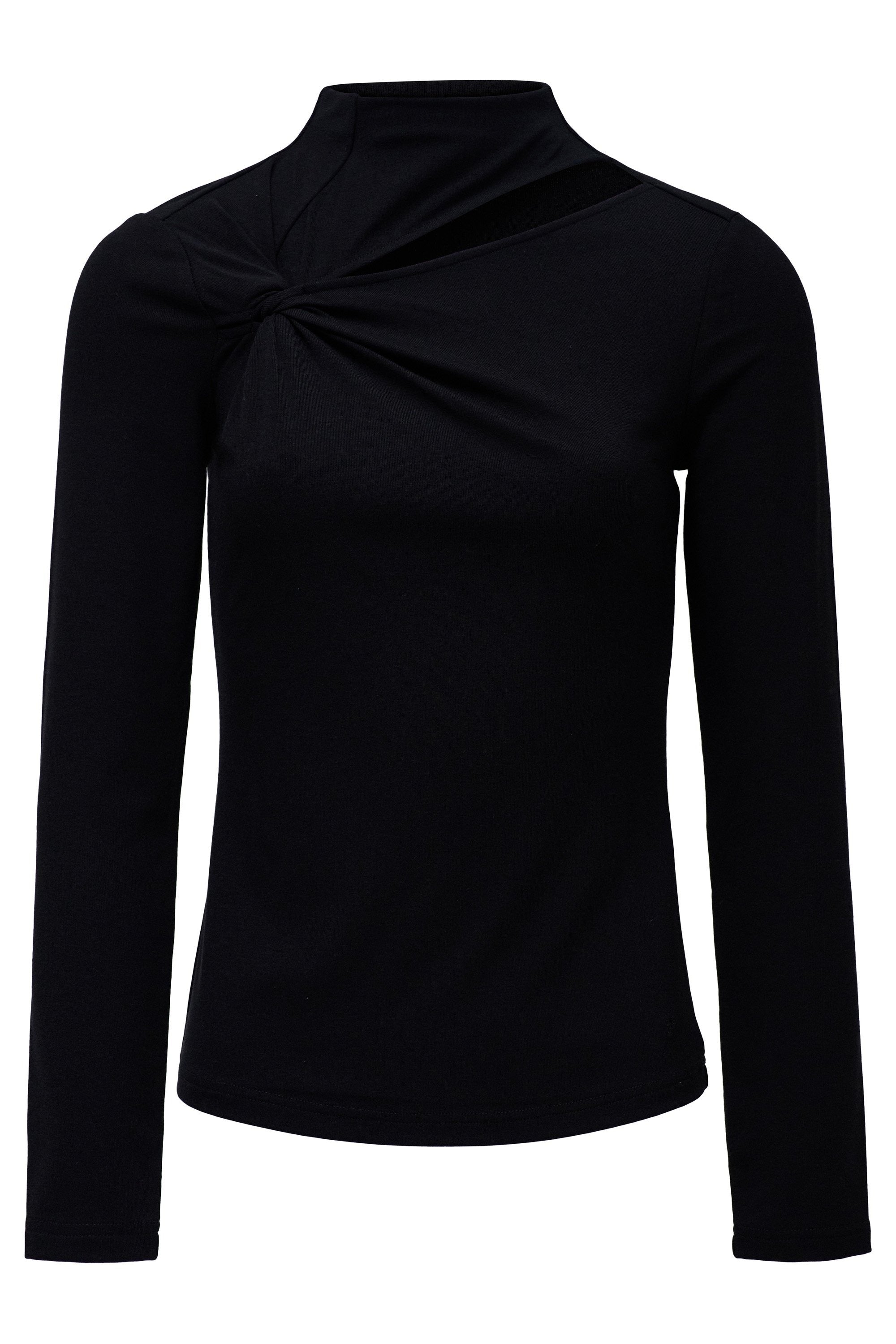 Maniche lunghe con dettaglio Twist in nero T-Shirt Salsa Jeans