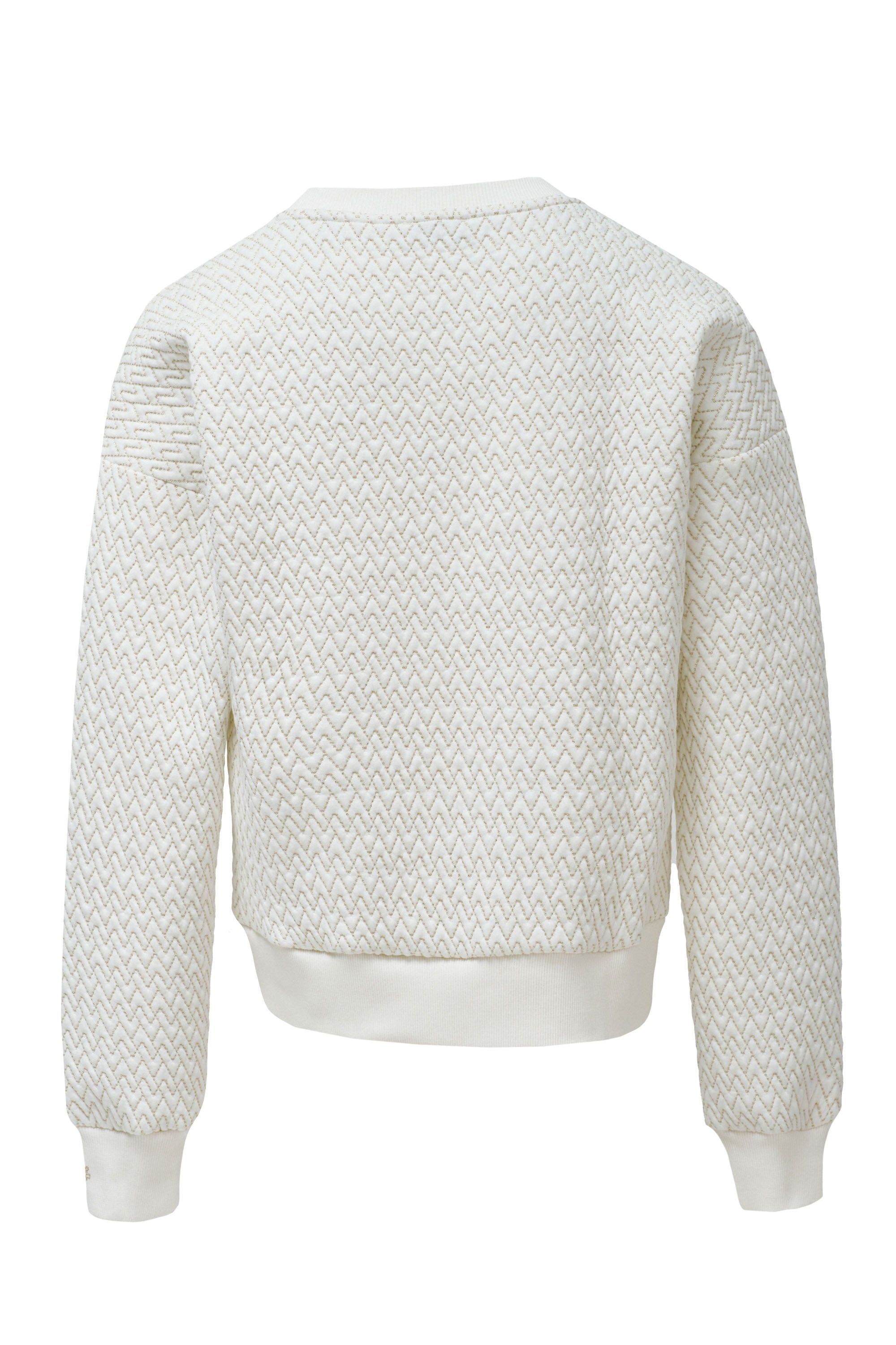 Felpa Lurex Jacquard in Perla chiara V2 Felpe Salsa Jeans