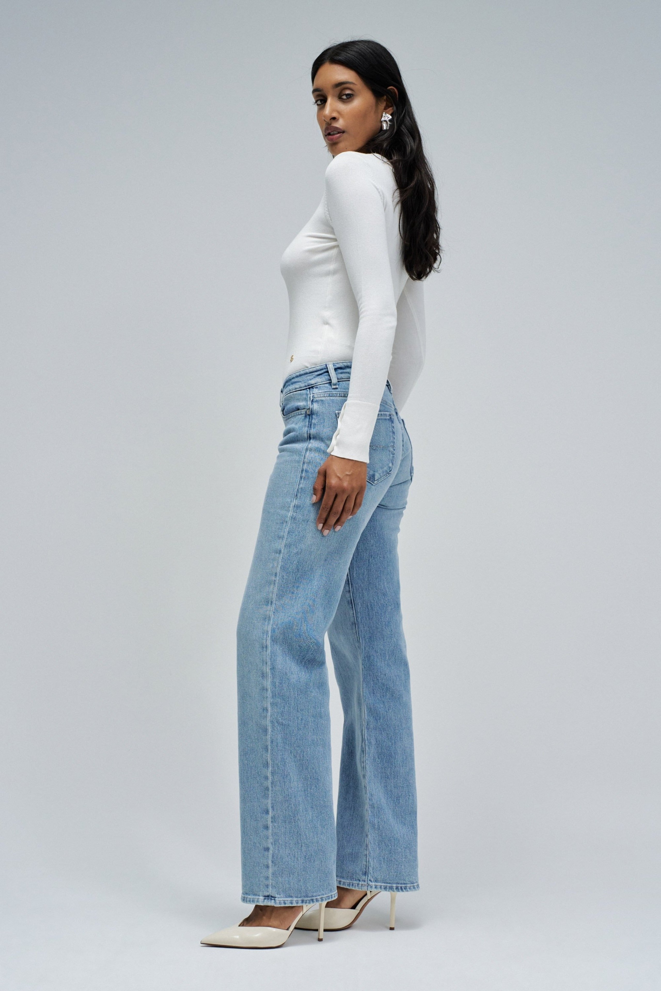 Jeans Low Rise in denim medio chiaro Jeans Salsa Jeans