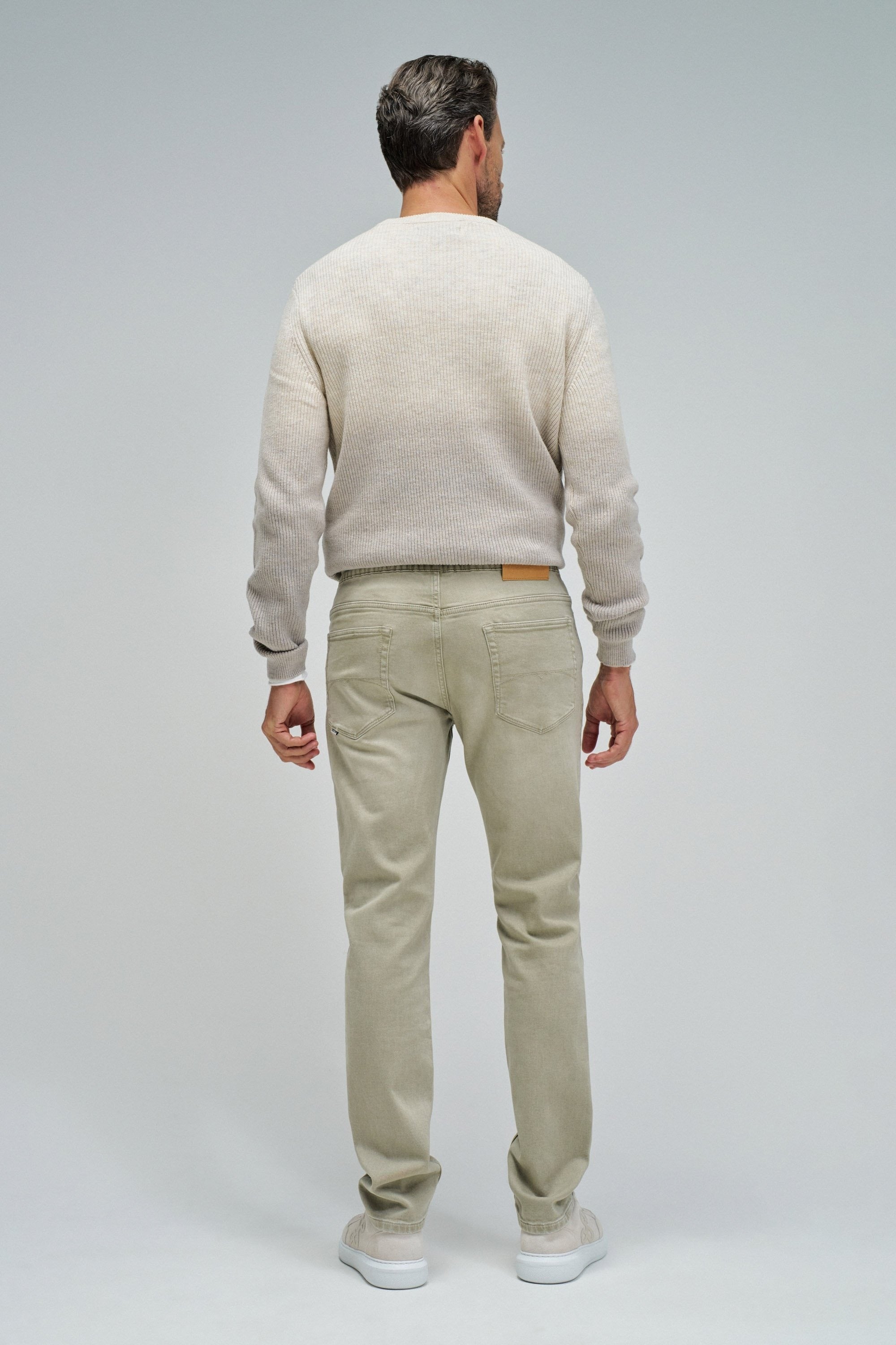 Pantaloni jogging S-Activ lavati in verde chiaro