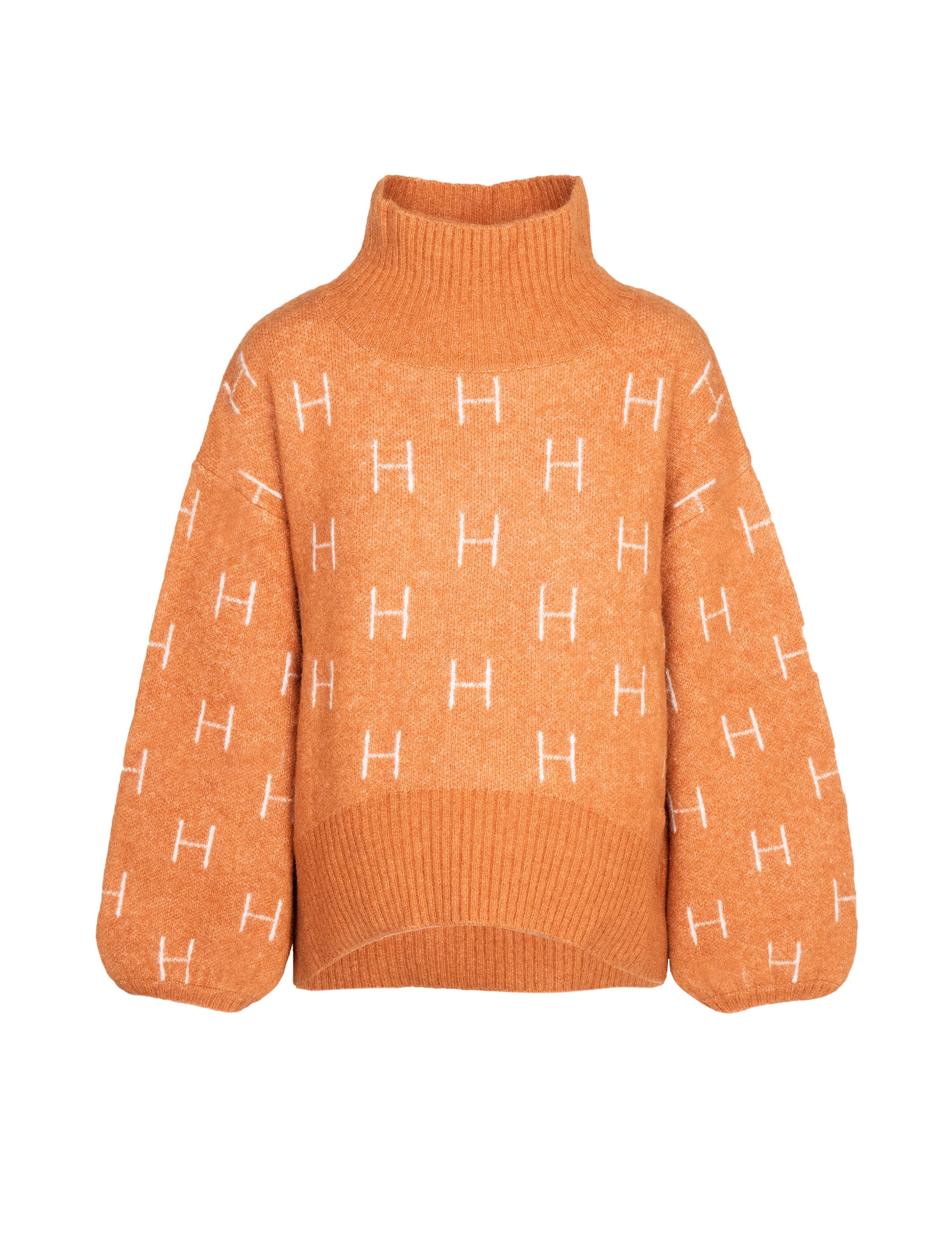 Maglioni Maglia FAM corta in pelle marrone Hést