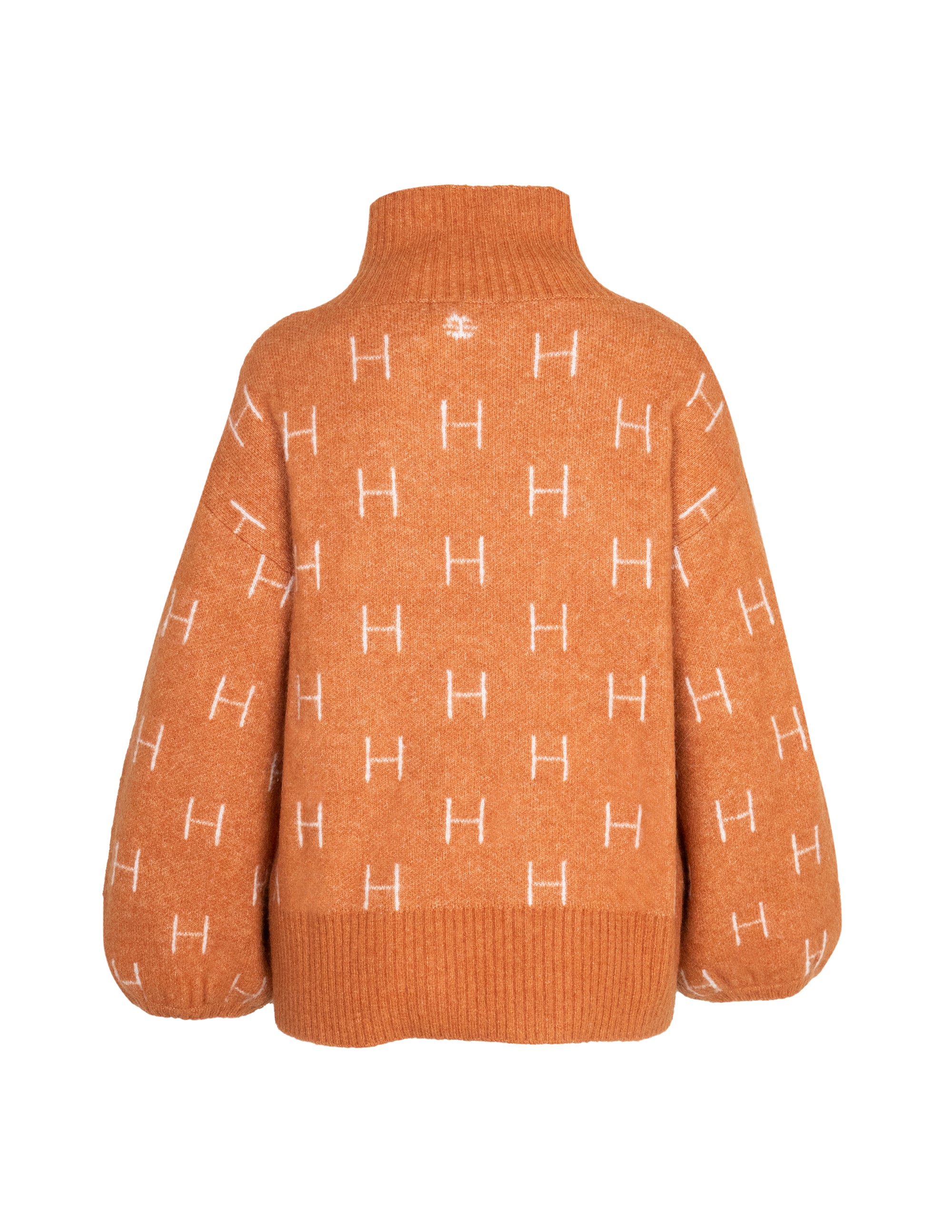 Maglioni Maglia FAM corta in pelle marrone Hést