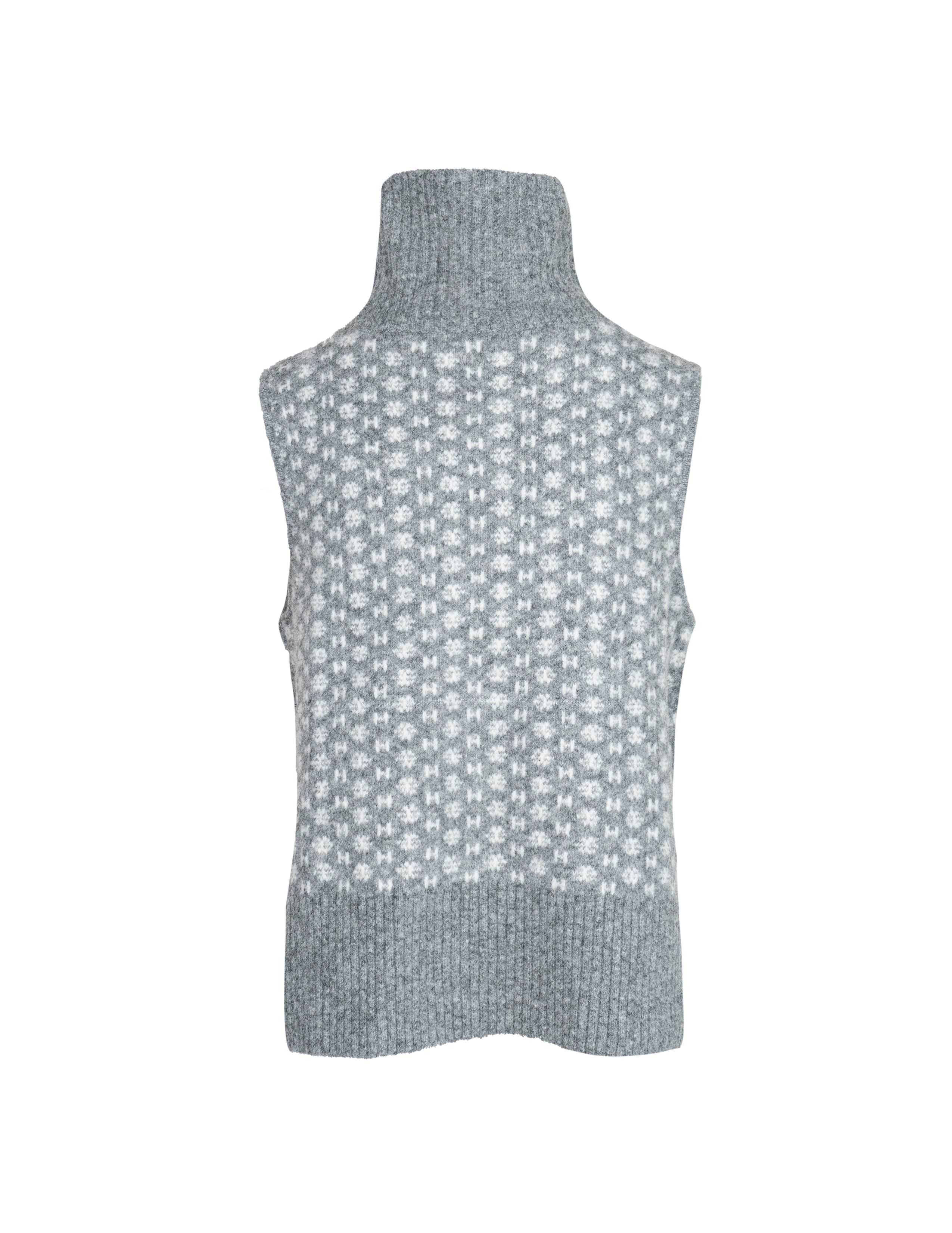 Maglioni Gilet LOGO in grigio scuro melange Hést