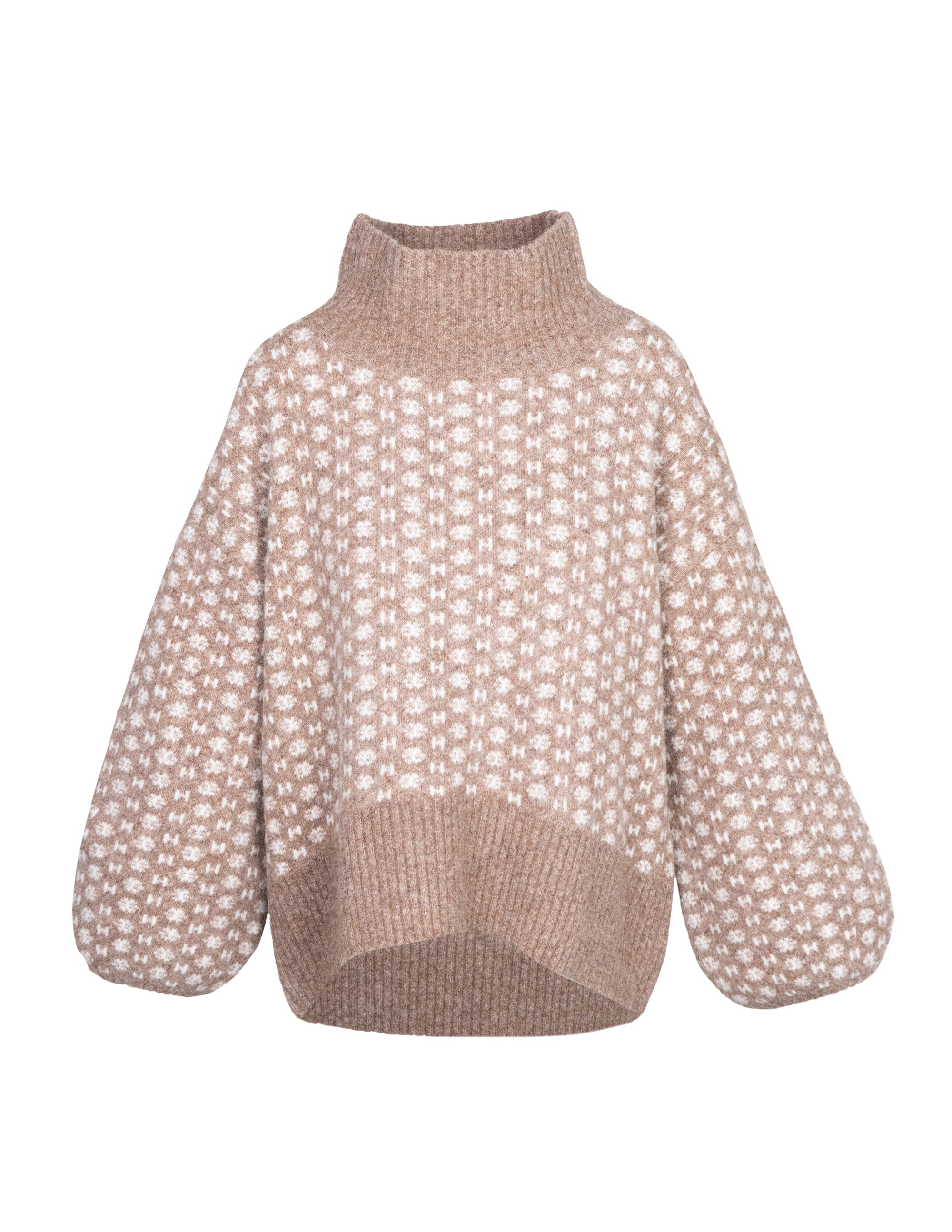 Maglioni Maglione LOGO in marrone melange/bianco Hést