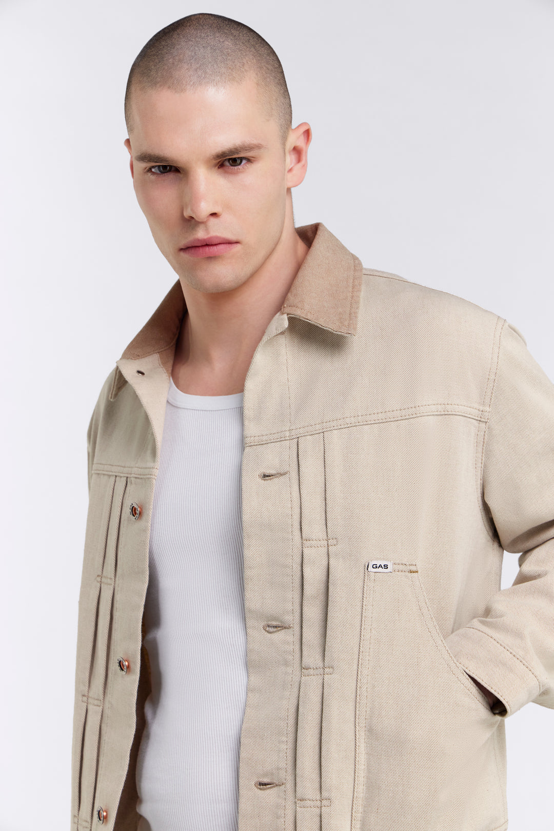 Giacca Frank in Bicolore Beige Giacche GAS
