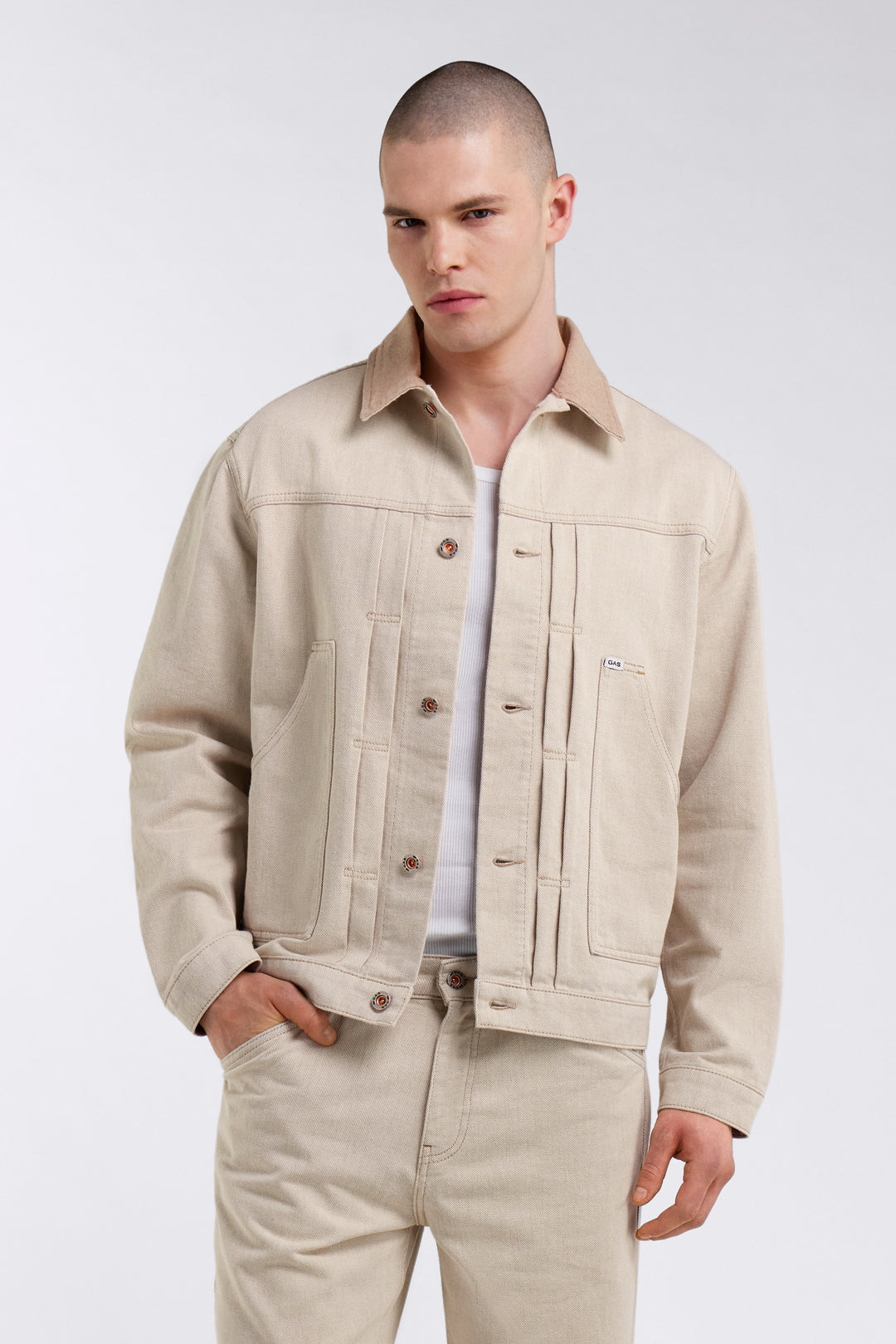 Giacca Frank in Bicolore Beige Giacche GAS