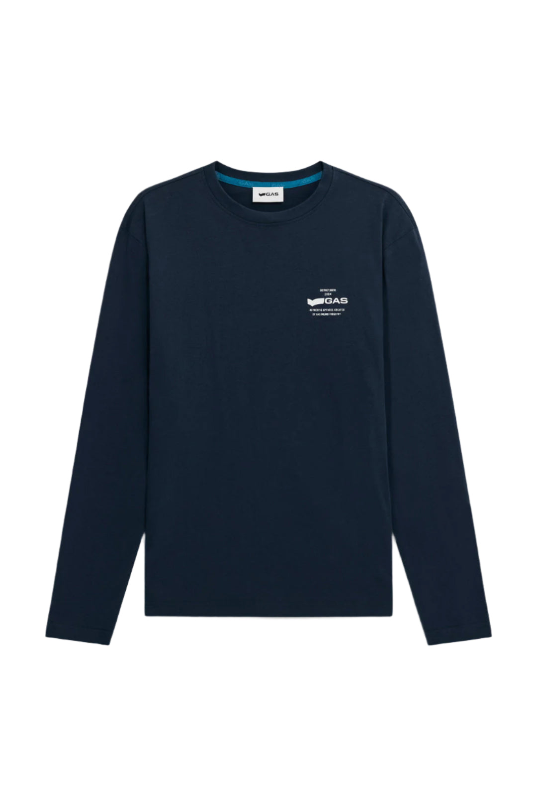 Dharis M/L 1984 Logo in t-shirt blu navy GAS