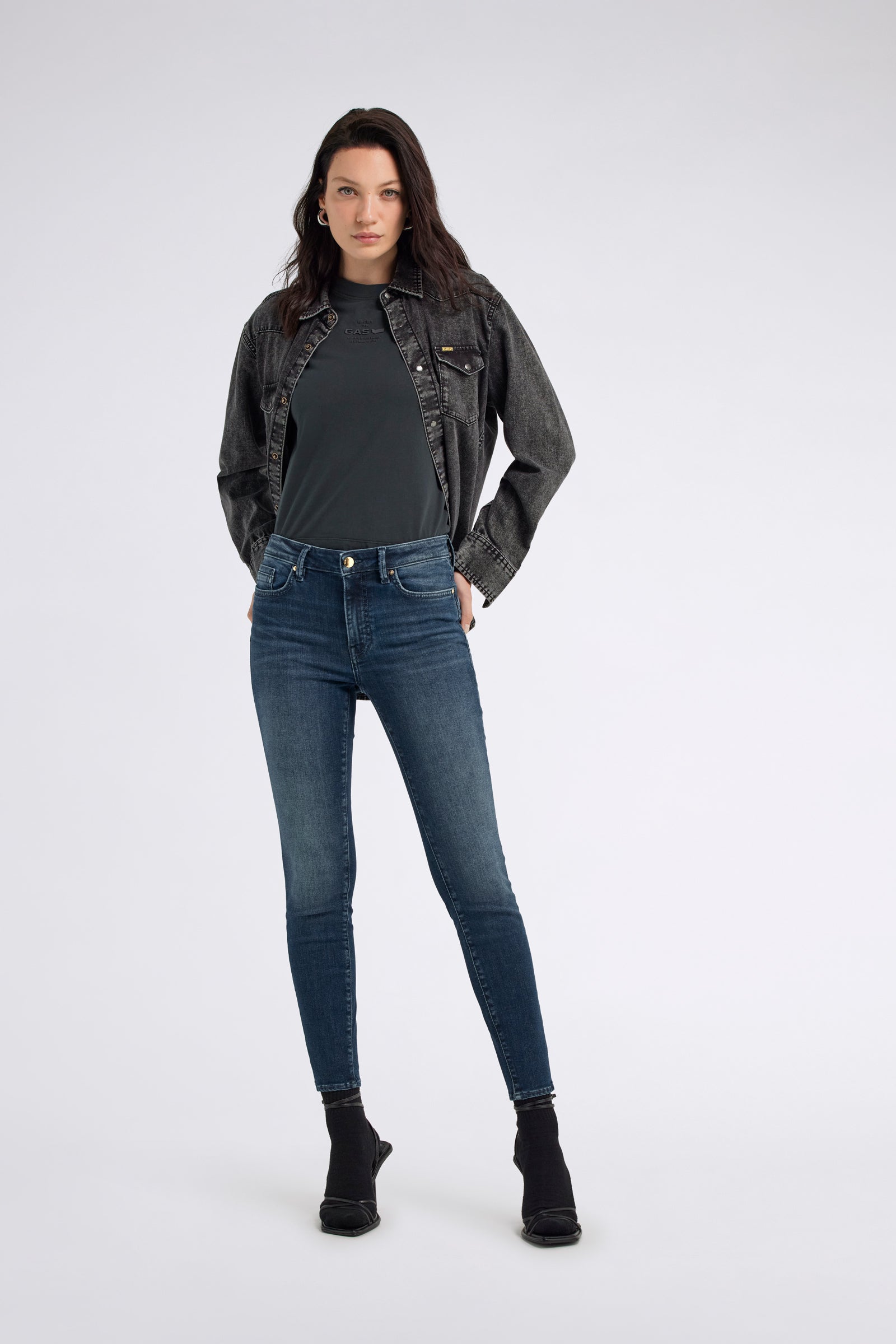 Star Up in Dark Jeans usati GAS