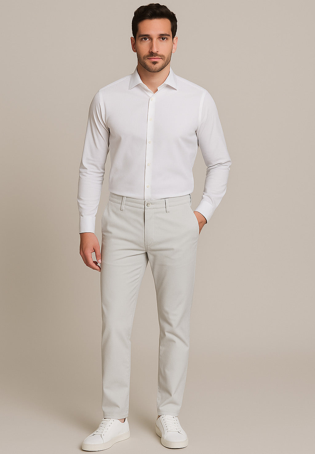 Pantaloni BONO in grigio chiaro Pantaloni Gardeur