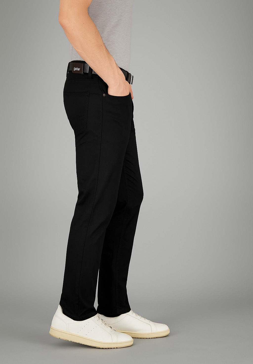 Pantaloni BILL-3 in nero Pantaloni Gardeur