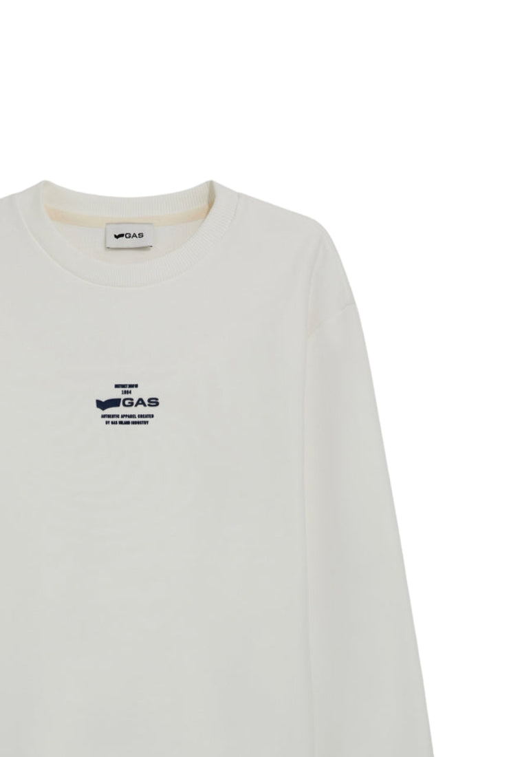 Logo Sven "Gas" in felpe bianche GAS