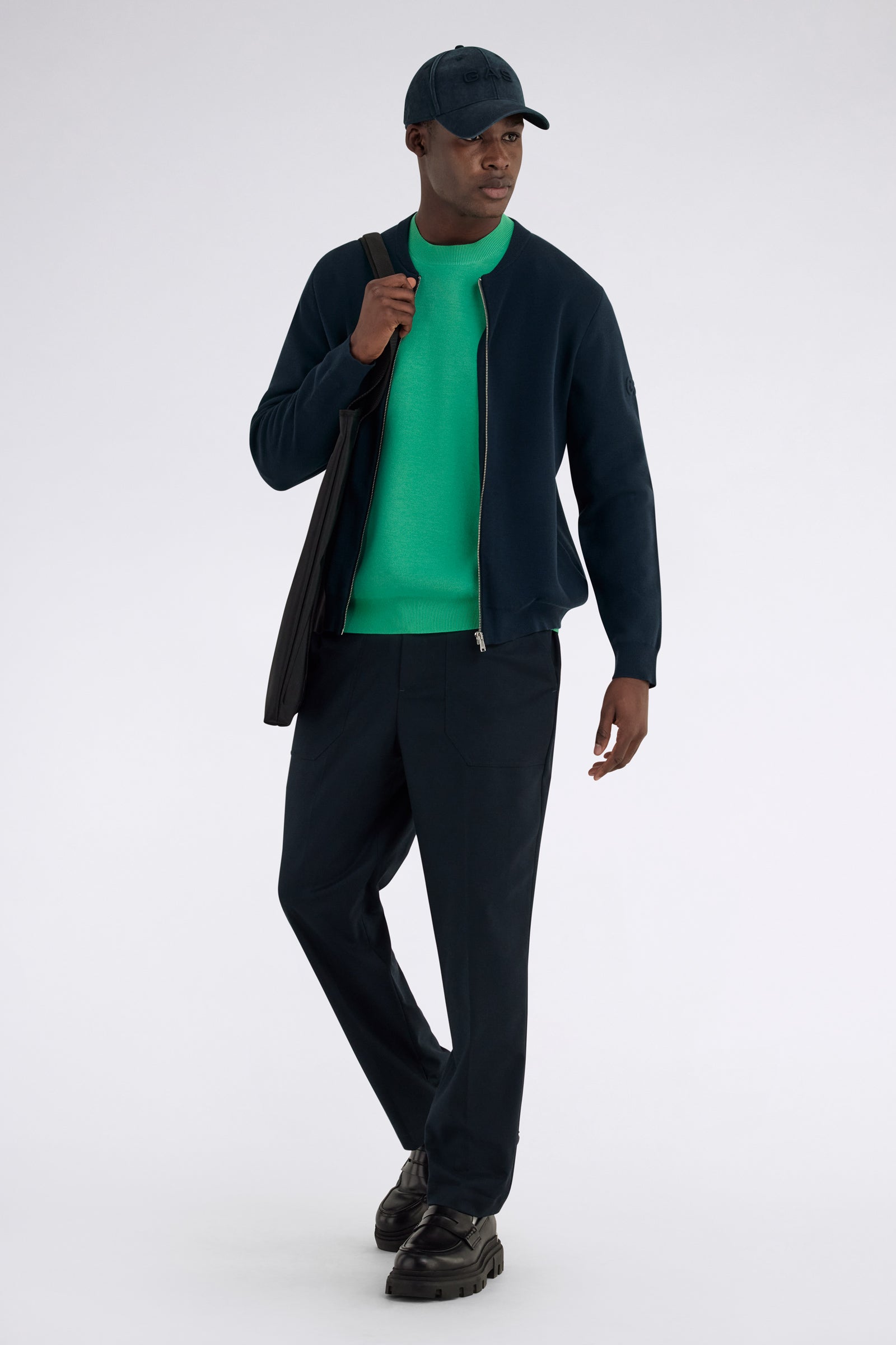 Winny Full Zip in blu navy Maglioni GAS
