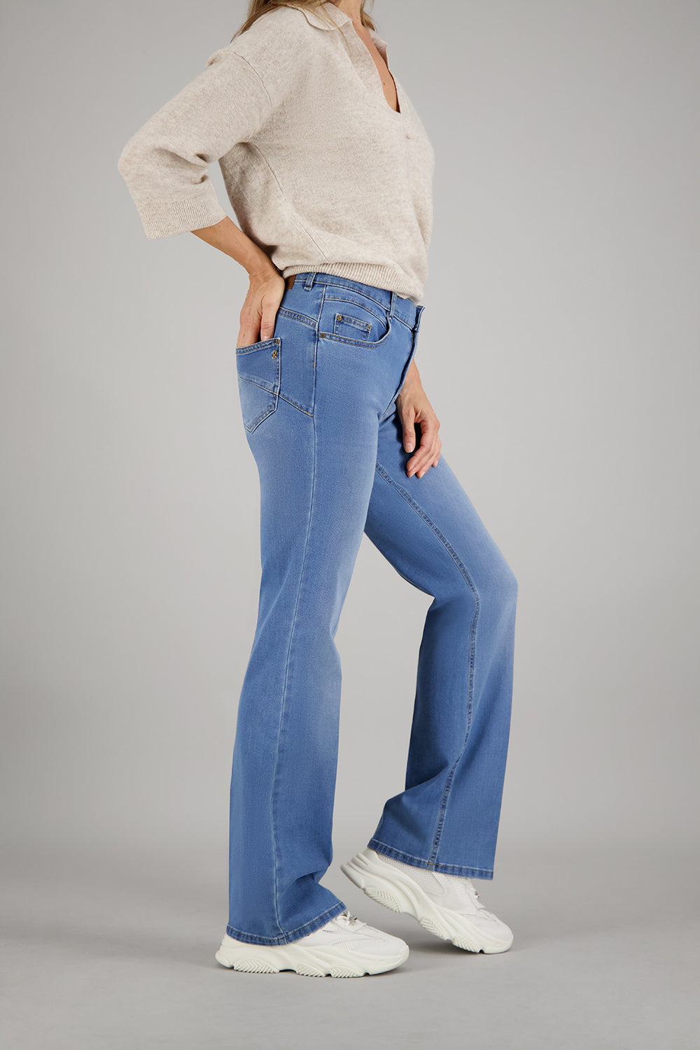 Jeans ZURI126 in pietra Jeans Gardeur usati