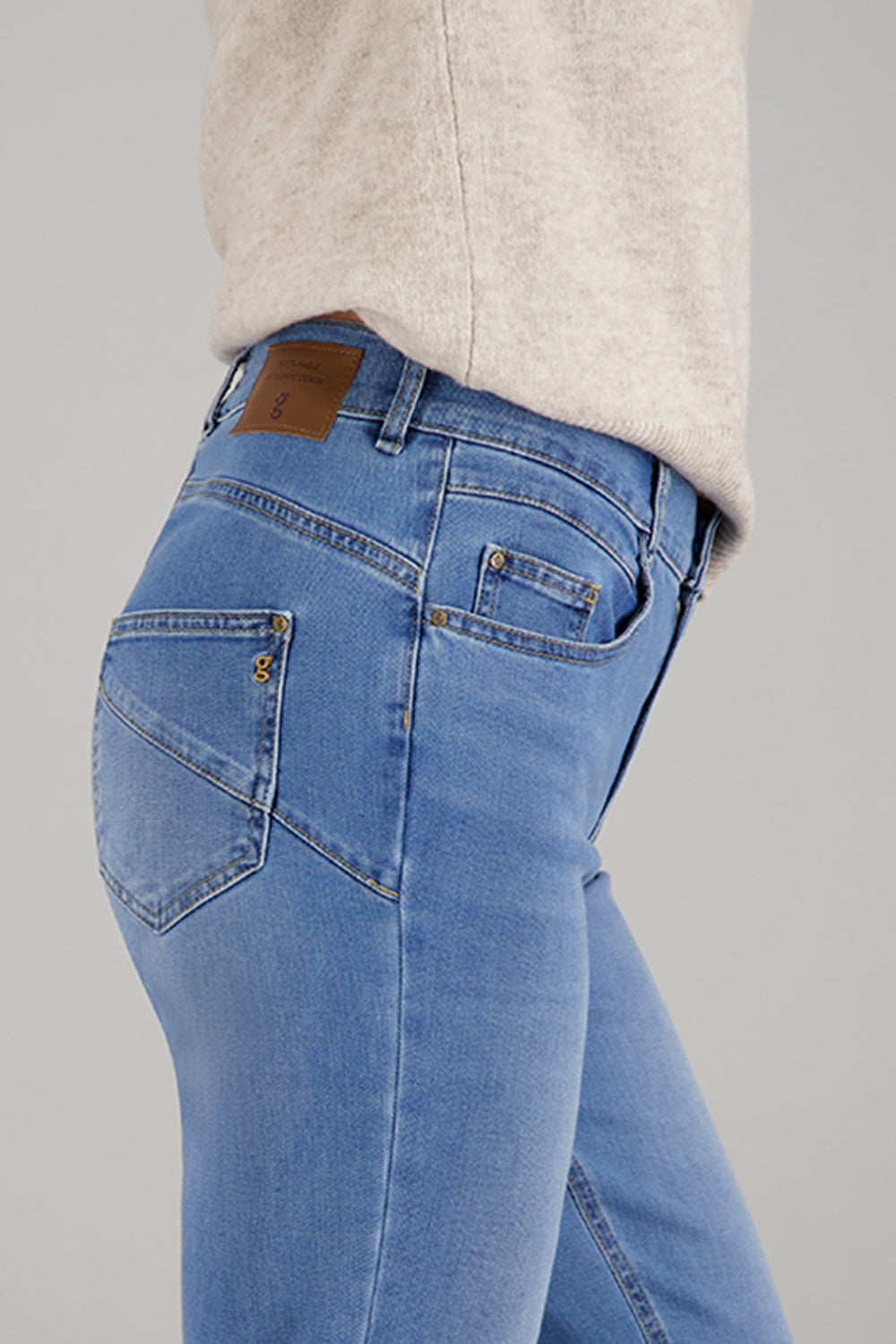 Jeans ZURI126 in pietra Jeans Gardeur usati