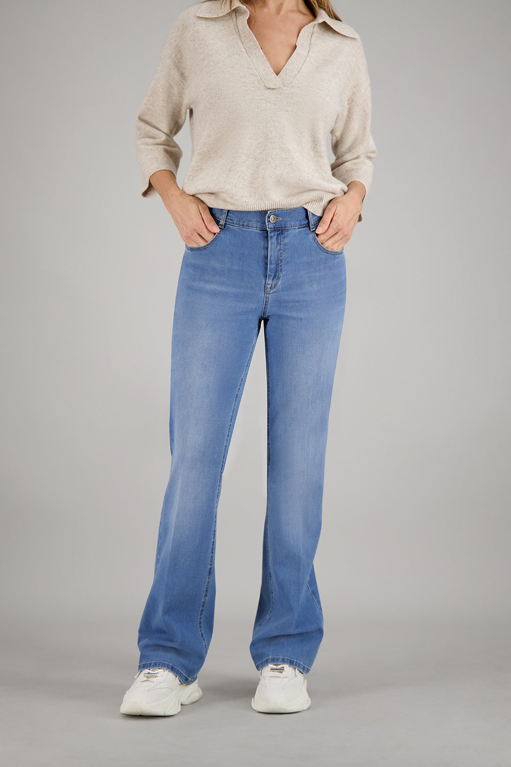 Jeans ZURI126 in pietra Jeans Gardeur usati