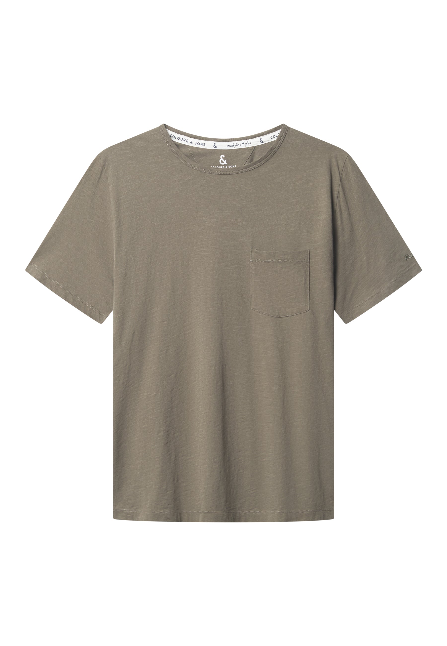 Maglietta Slub in Olive T-Shirt Colours and Sons