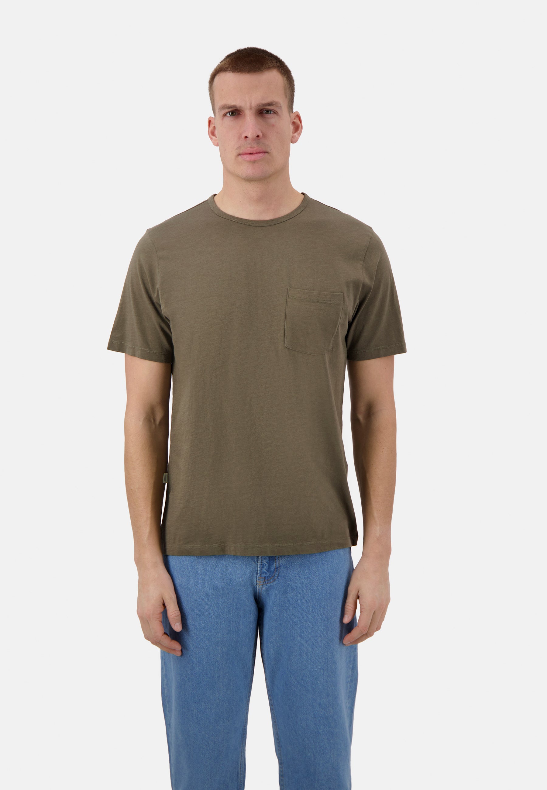 Maglietta Slub in Olive T-Shirt Colours and Sons