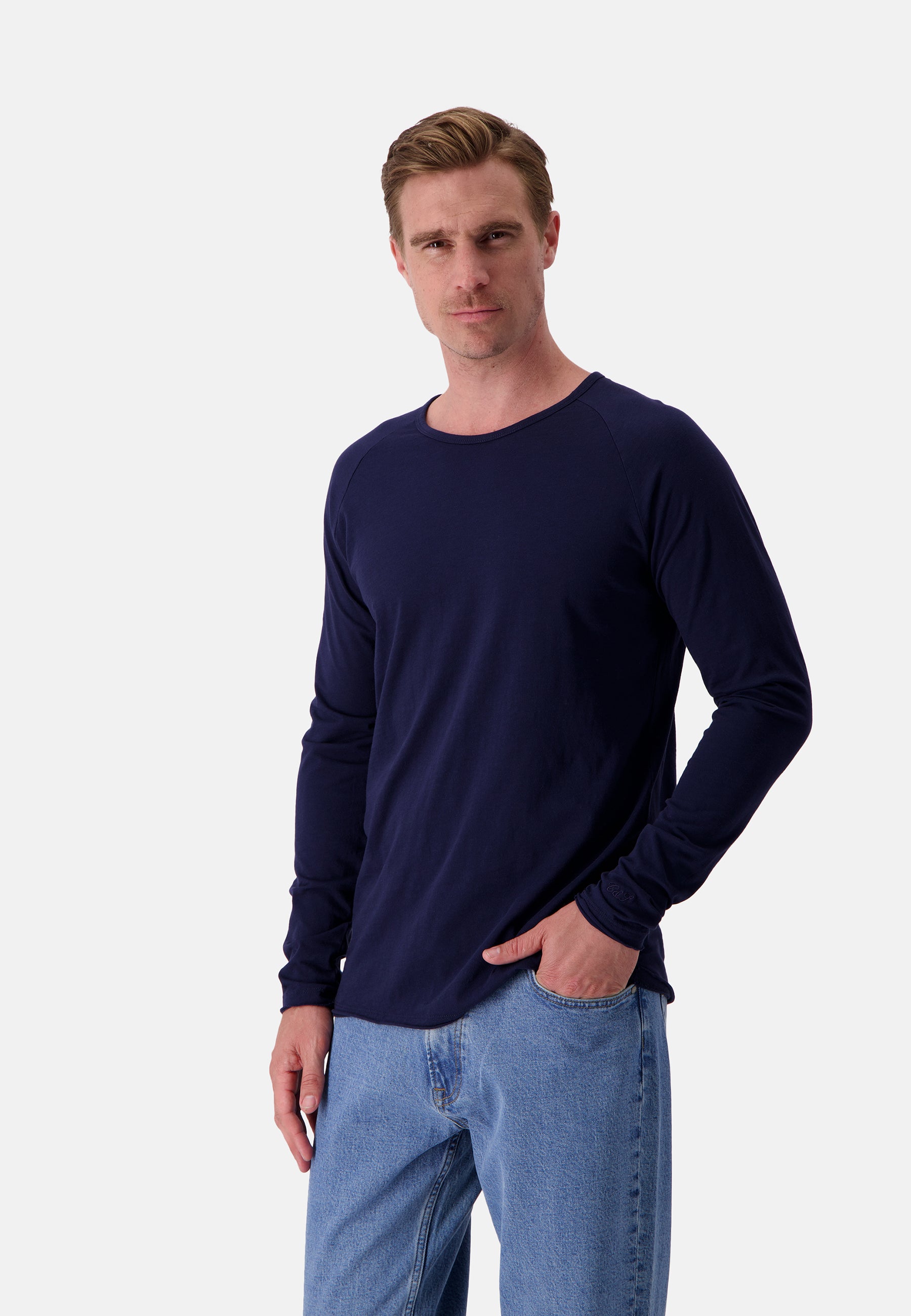 Camicie a manica lunga - Slub in Navy Colours and Sons