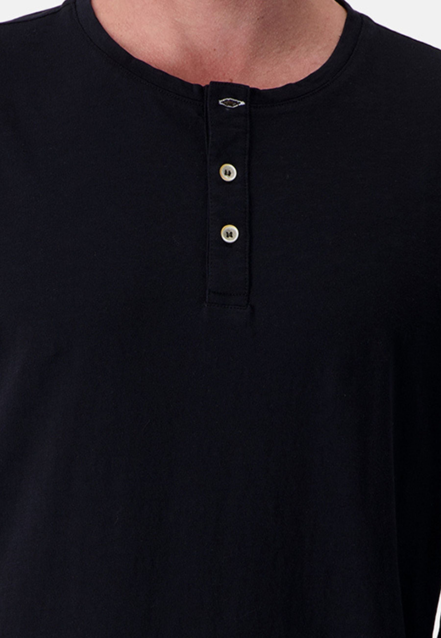 Felpa Henley Slub in antracite Colours and Sons