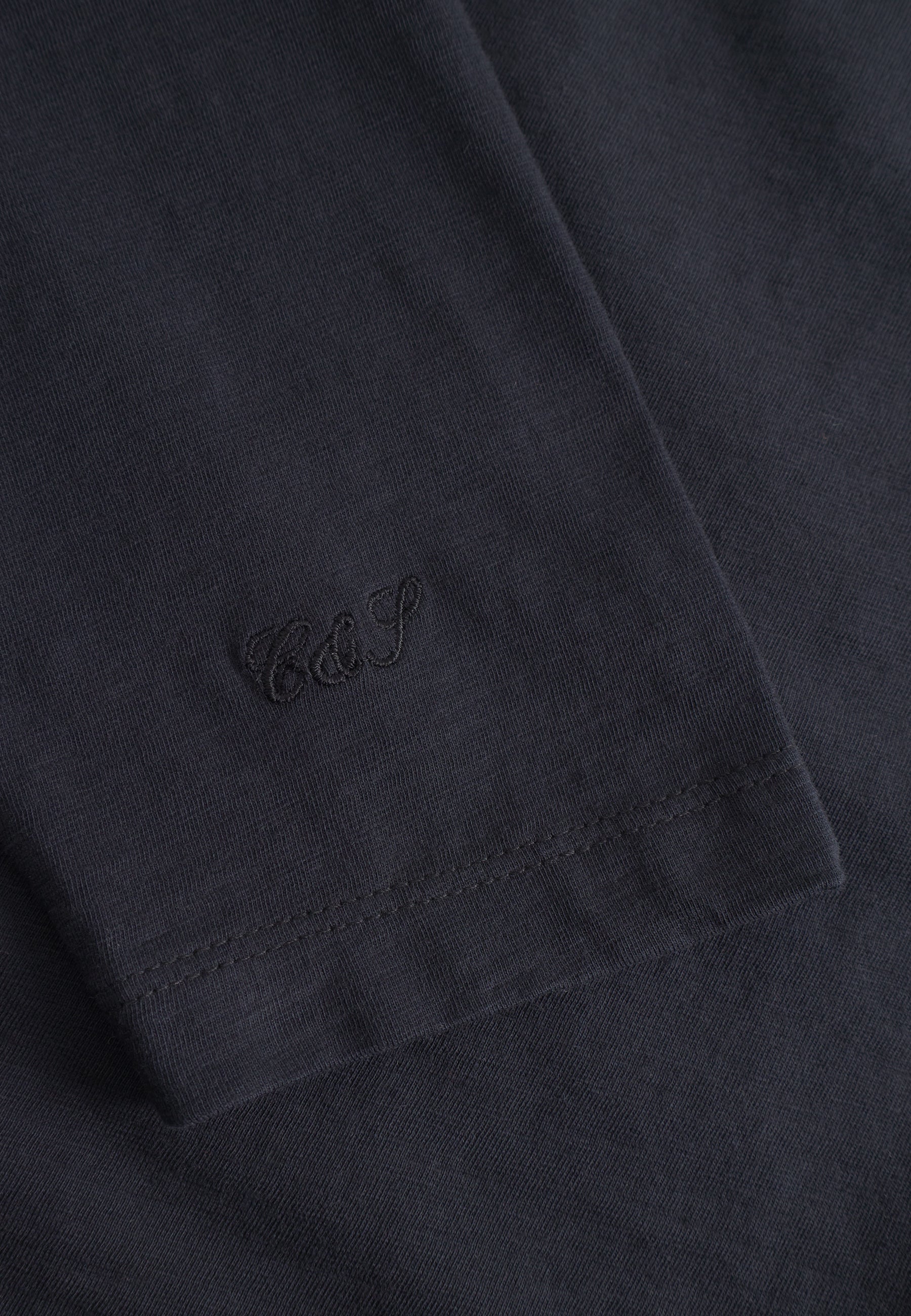 Felpa Henley Slub in antracite Colours and Sons