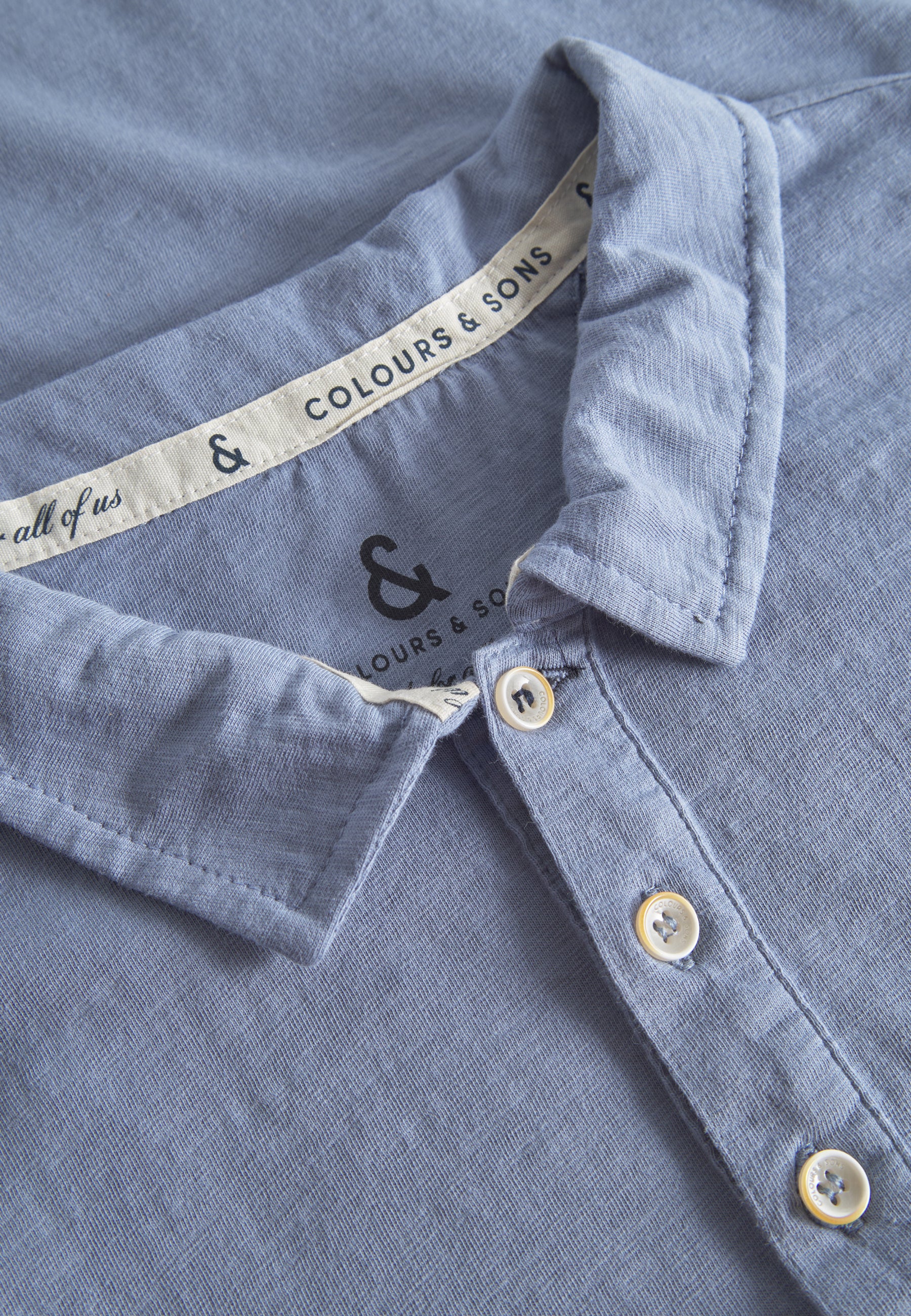 Polo Slub in Denim Polo Colours and Sons