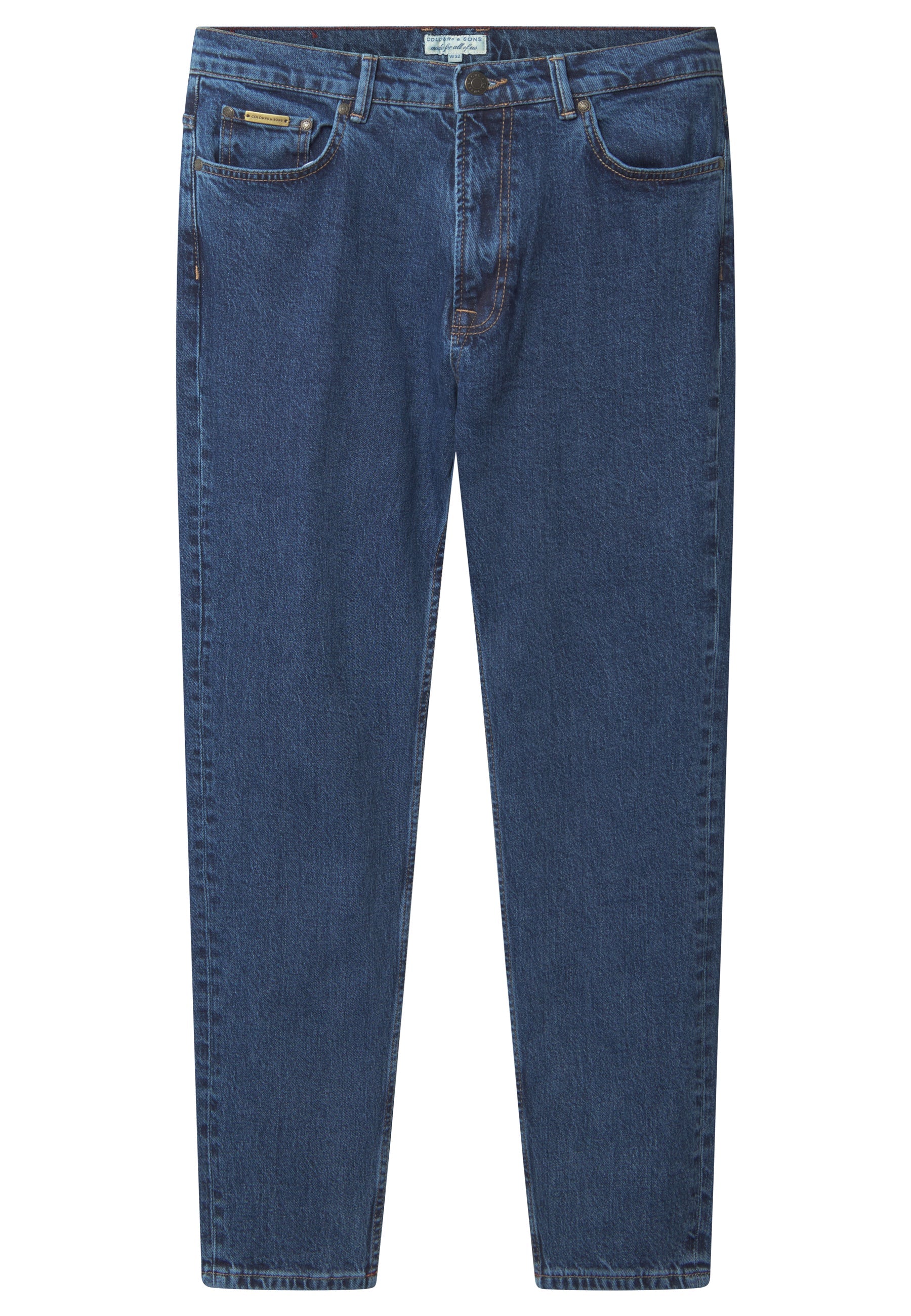 Jeans cropped in denim blu scuro Colours and Sons