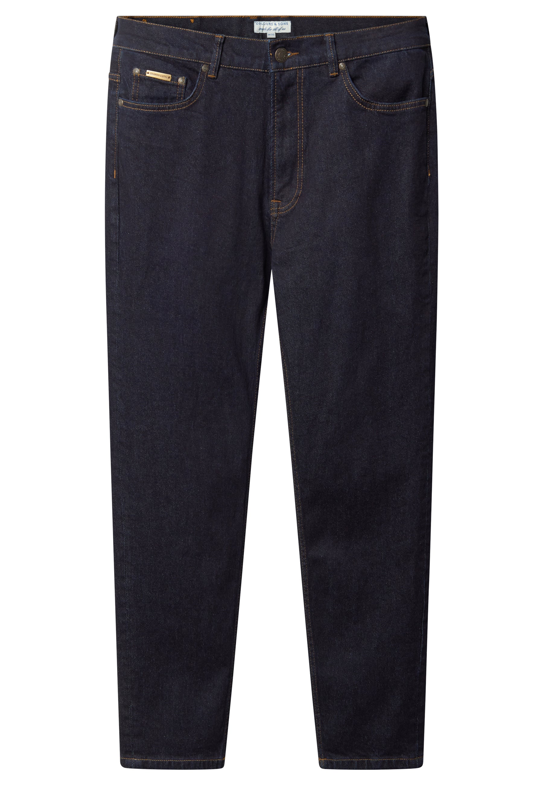 Jeans cropped in denim grezzo Colours and Sons