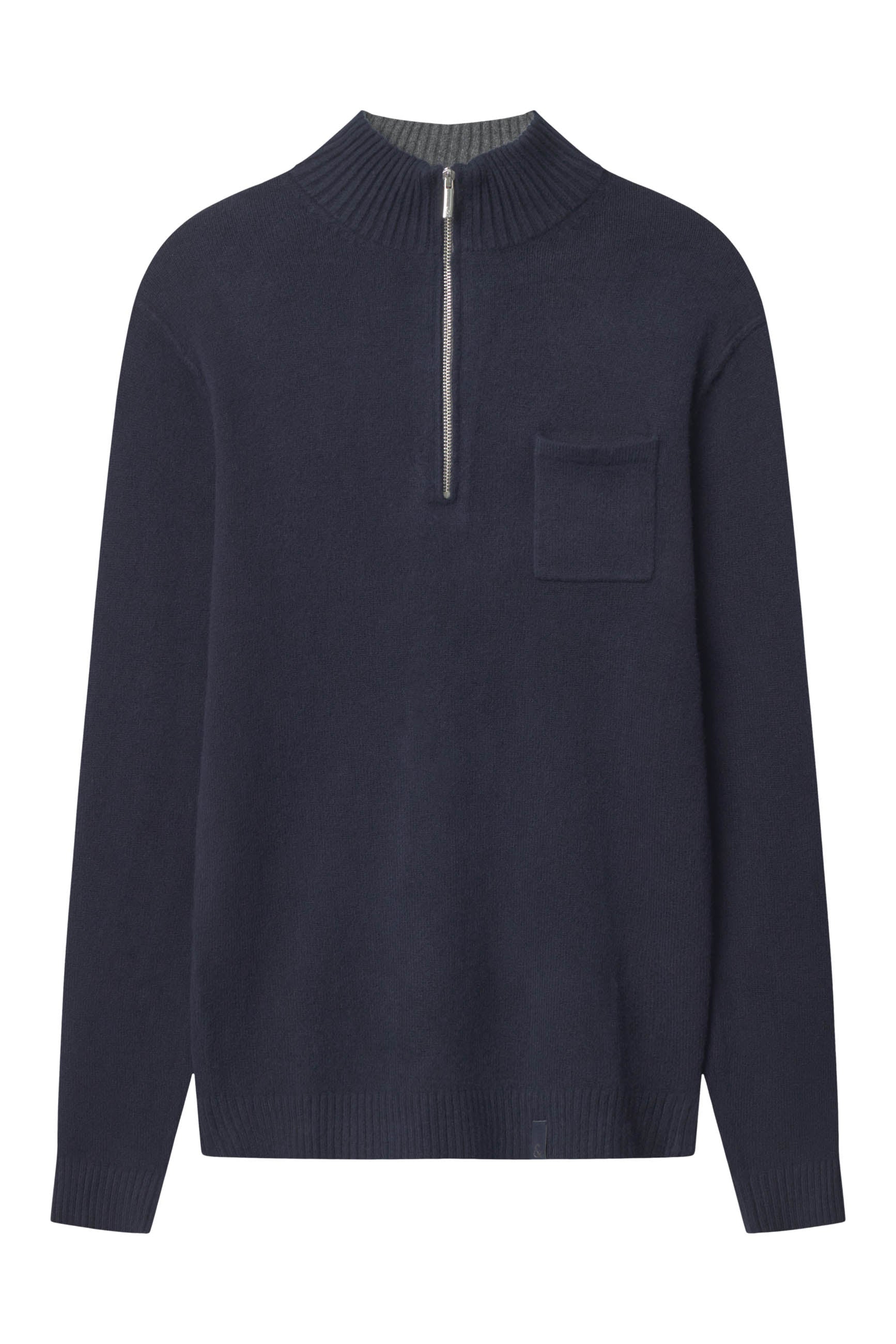 Mock-Zip Woolen Touch in Marina Maglioni Colours and Sons