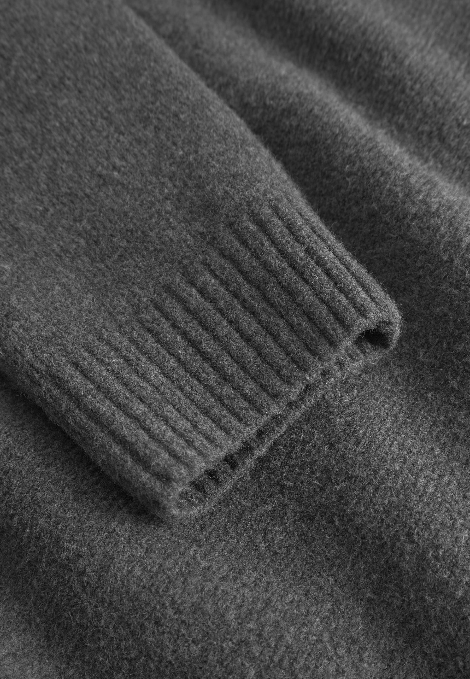 Mock-Zip Woolen Touch in Stone Maglioni Colours and Sons
