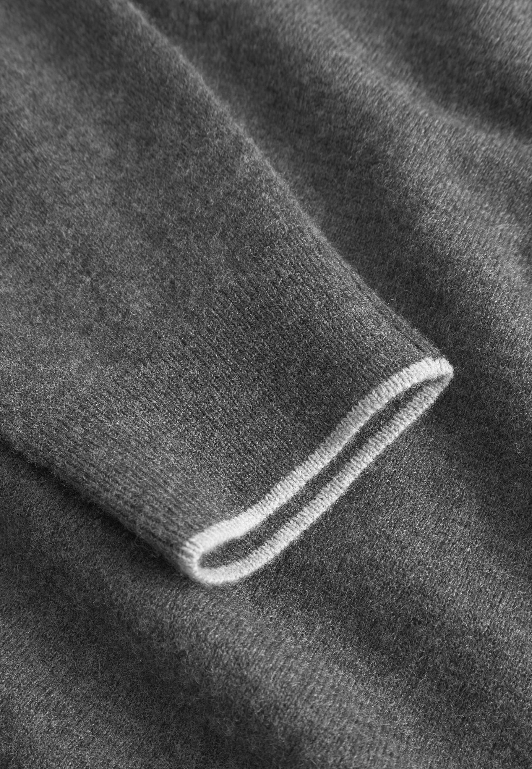 Dolcevita in misto merino in antracite Maglioni Colours and Sons