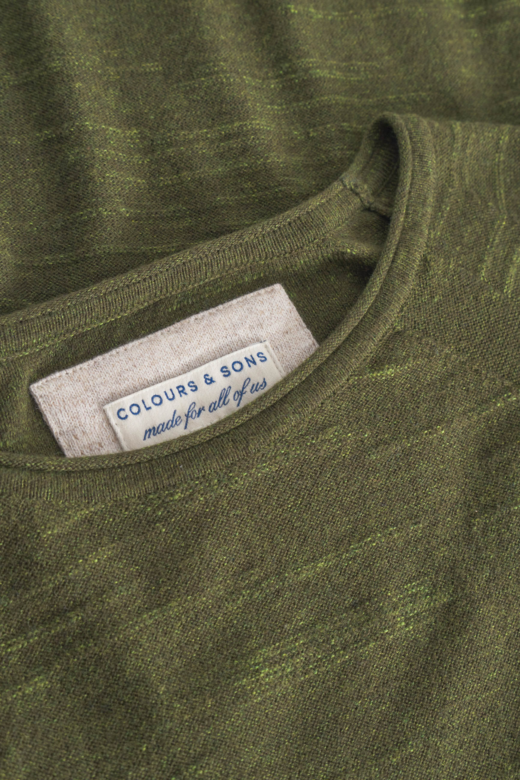 Maglia a girocollo in Yucca Maglioni Colours and Sons
