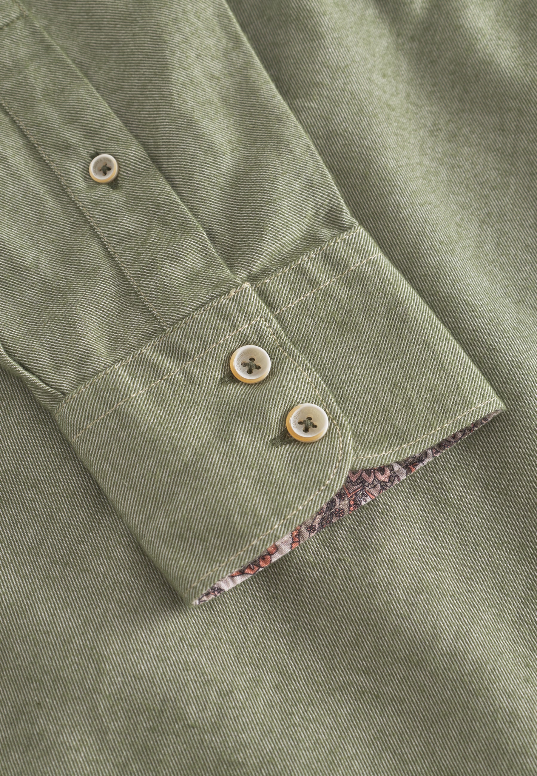 Camicia Spazzolato Twill in Trifoglio Camicie Colours and Sons