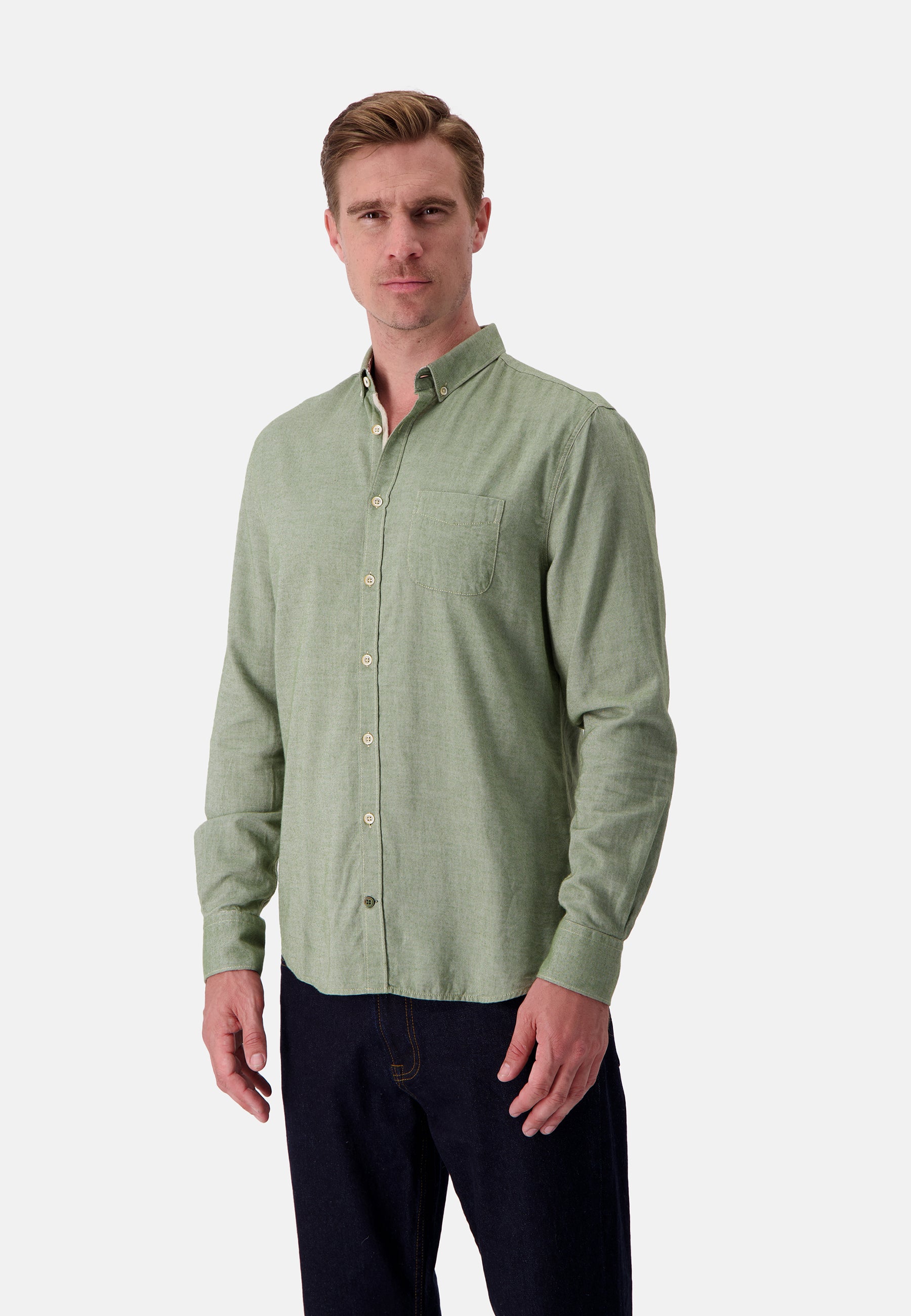 Camicia Spazzolato Twill in Trifoglio Camicie Colours and Sons