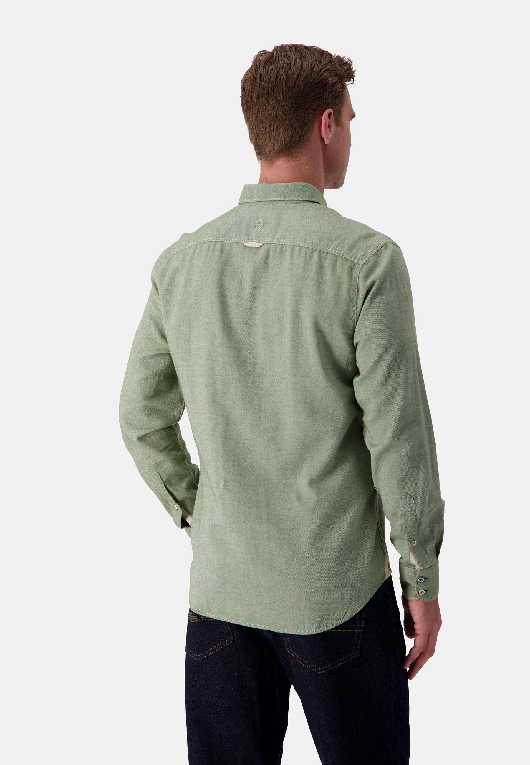 Camicia Spazzolato Twill in Trifoglio Camicie Colours and Sons